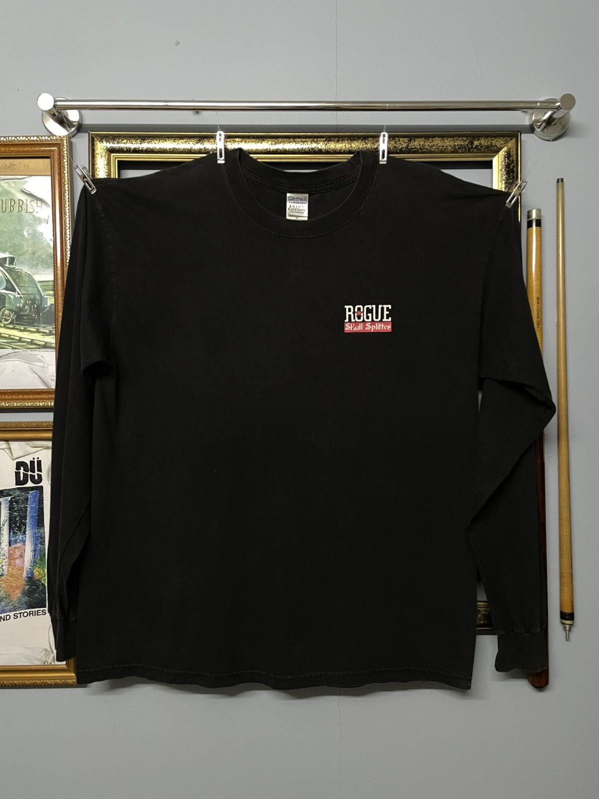 Vintage Vintage 90s Rogue Skull Splitter Crack Head Survive Tshirt Size US L / EU 52-54 / 3 - 7 Thumbnail
