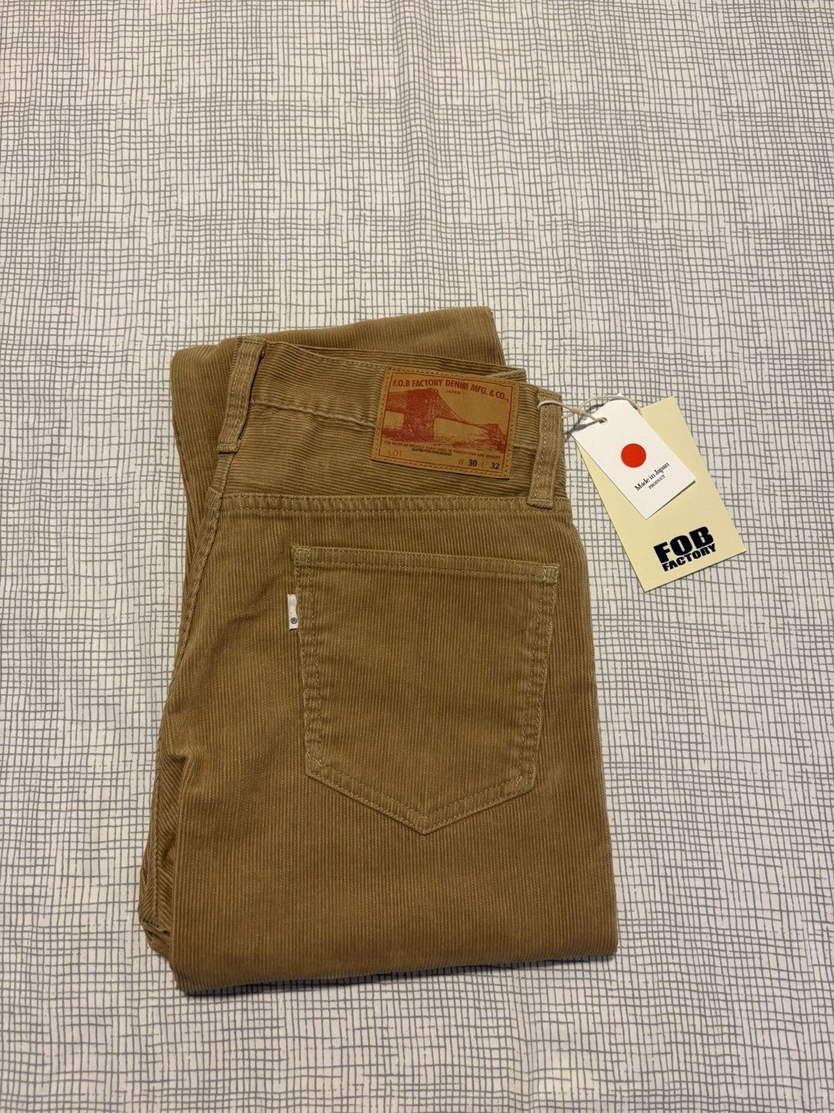 FOB Factory Brown Corduroy Straight-Leg Ponts Size US 30 / EU 46 - 1 Thumbnail