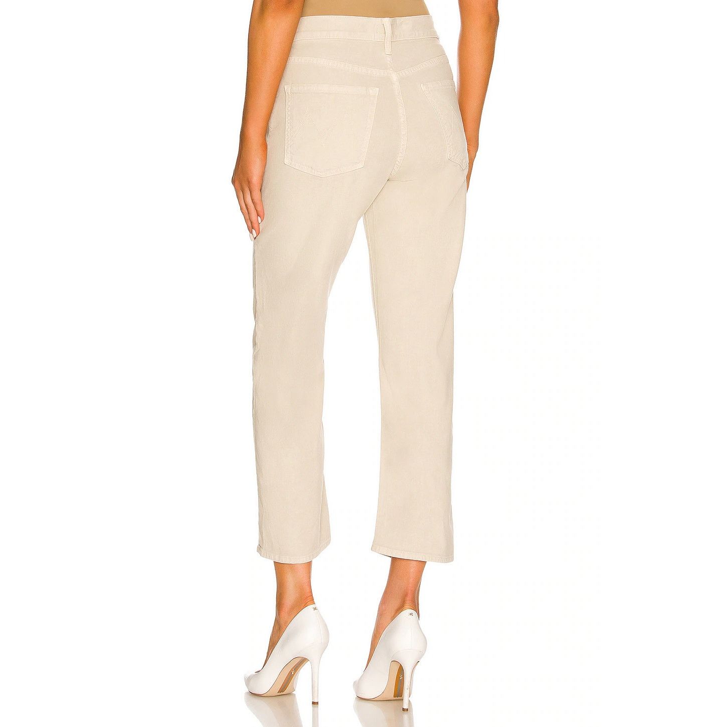 MOTHER Mother The Ditcher Crop Jeans Chalk It Up Size 25" / US 0 / IT 36 - 3 Thumbnail