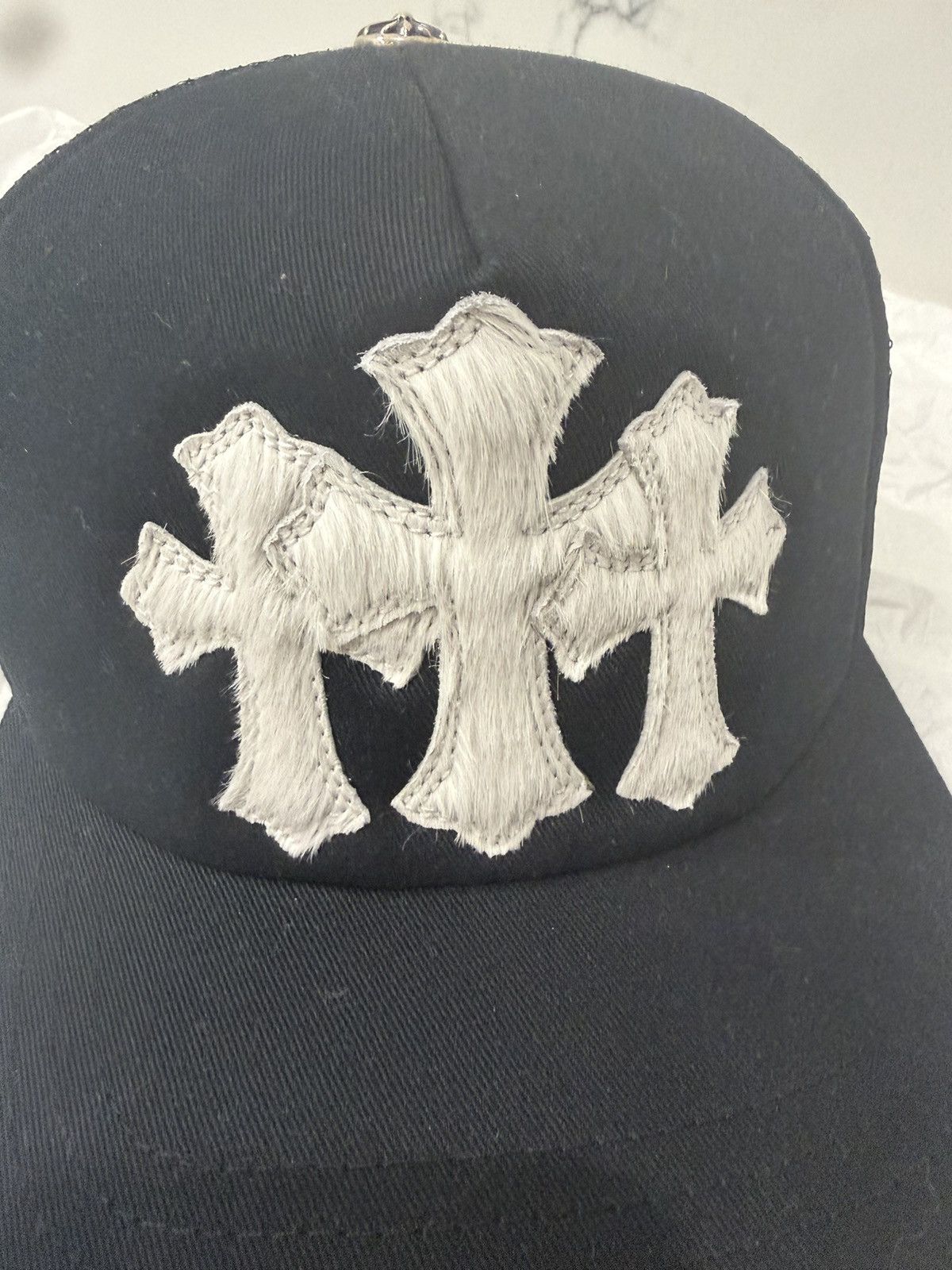 Chrome Hearts Chrome Hearts Calf HairTrucker Hat NEW Size ONE SIZE - 7 Thumbnail