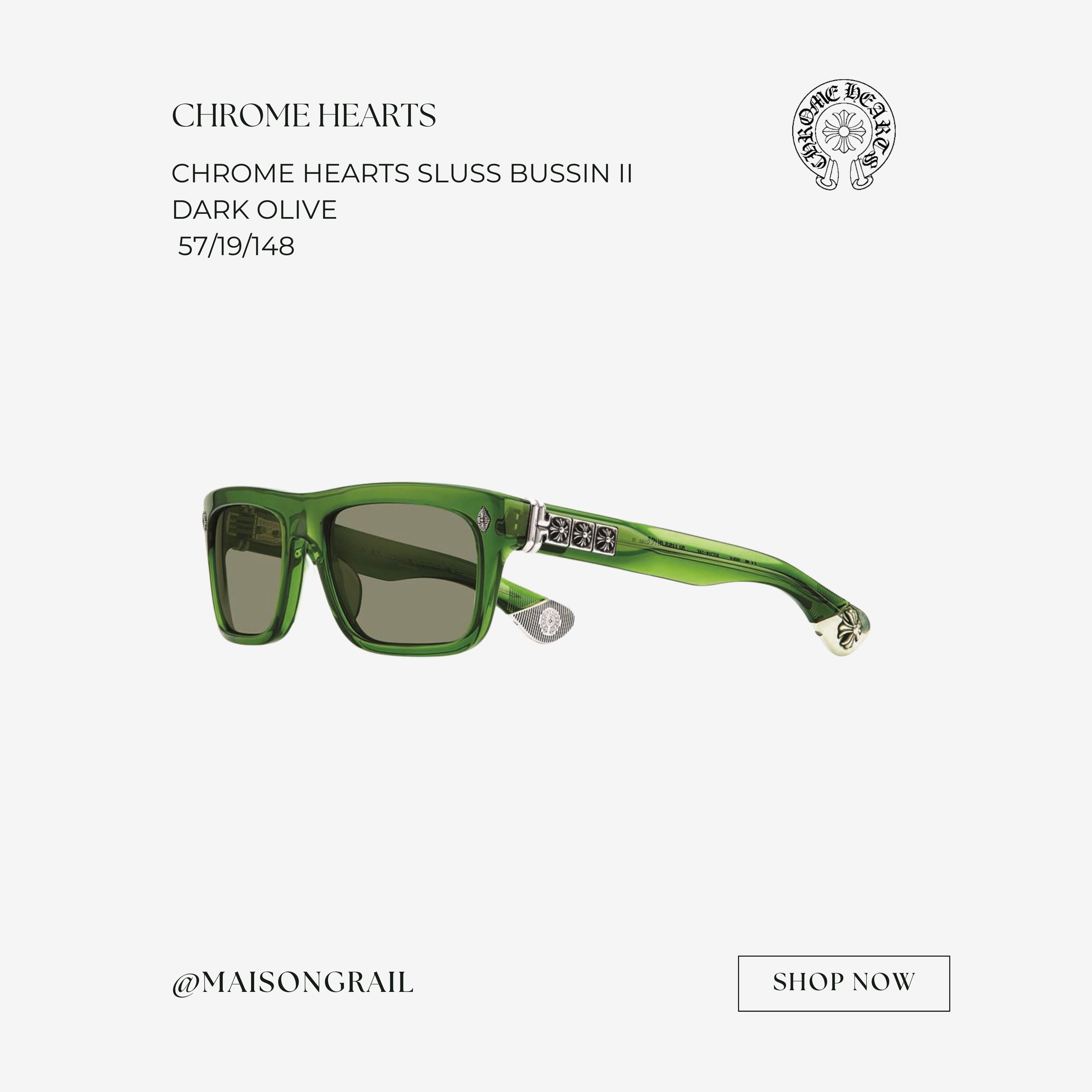 Chrome Hearts CHROME HEARTS SLUSS BUSSIN II SUNGLASSES Size ONE SIZE - 1 Thumbnail