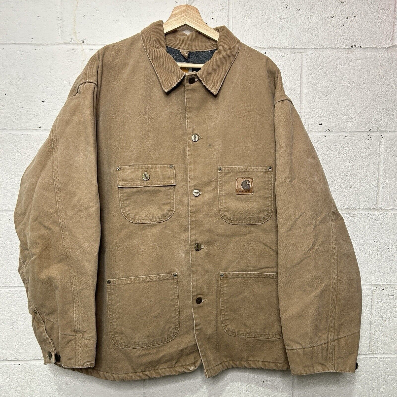 Carhartt Vintage Carhartt Blanket-Lined Chore Coat “Saddle” C02 SDL Size US XXL / EU 58 / 5 - 1 Thumbnail