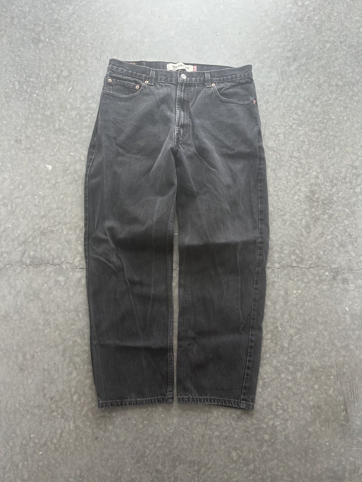 Levi's × Vintage Vintage Y2K Levi’s 550 Faded Black Denim Jeans 36x32 Size US 36 / EU 52 - 1 Thumbnail