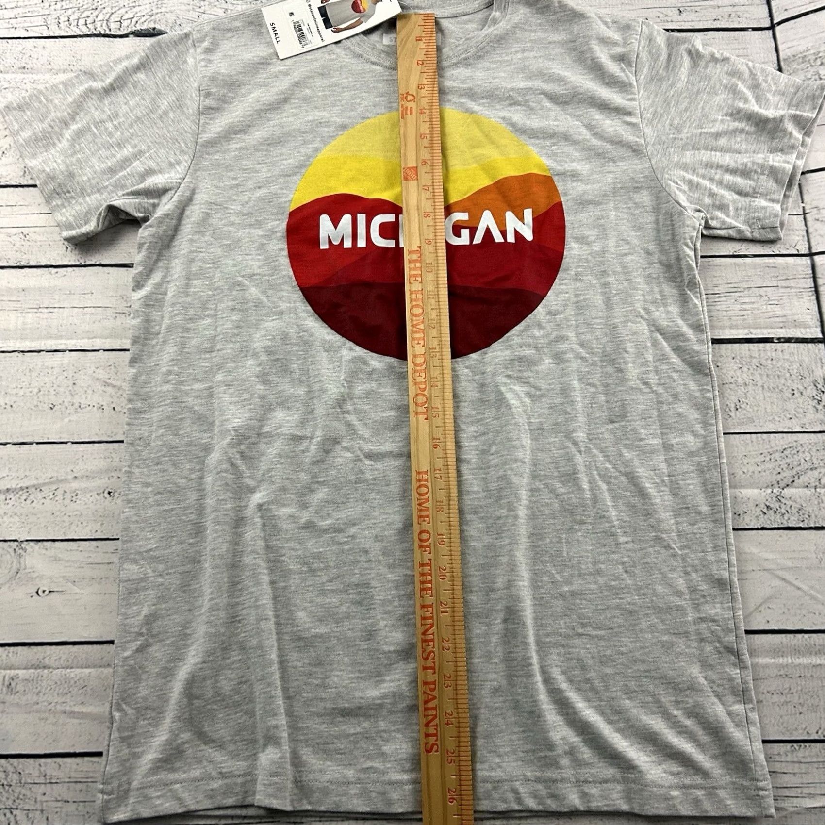 Vintage State Of Mine Michigan Short Sleeve T Shirt Mens S Gray Size US S / EU 44-46 / 1 - 3 Thumbnail