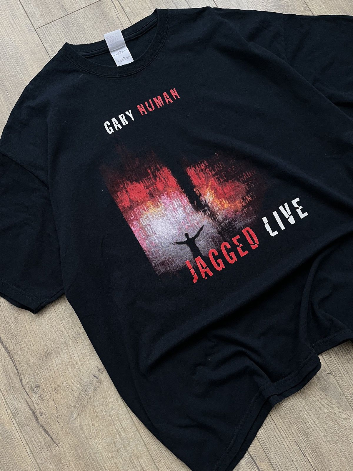 Band Tees × Vintage Vintage Gary Numan (JAGGED LIVE) Very Rare Shirt Size US XL / EU 56 / 4 - 6 Thumbnail