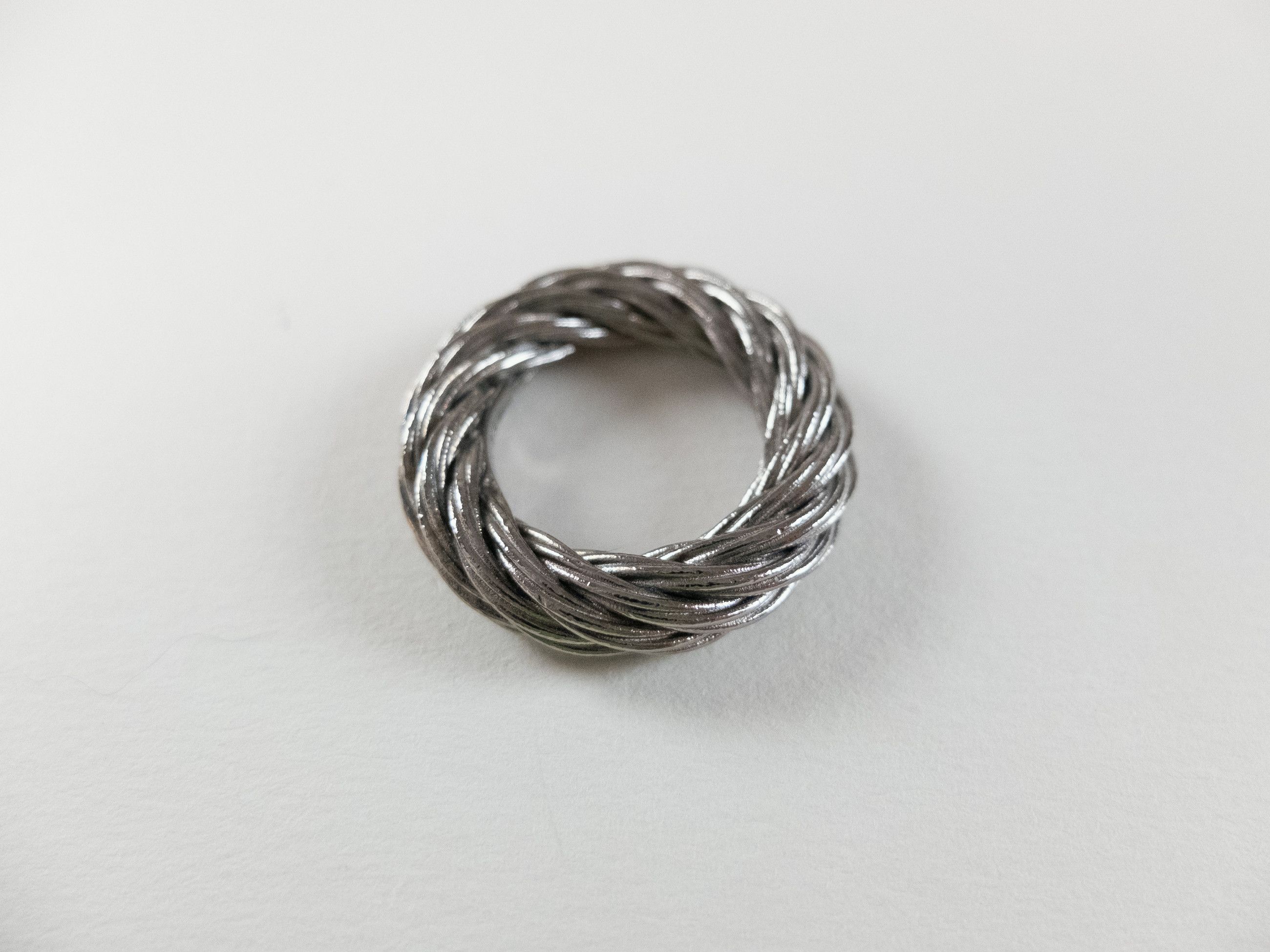 Bottega Veneta BOTTEGA VENETA Cord twisted Sterling silver ring 7 15 q Size ONE SIZE - 1 Thumbnail