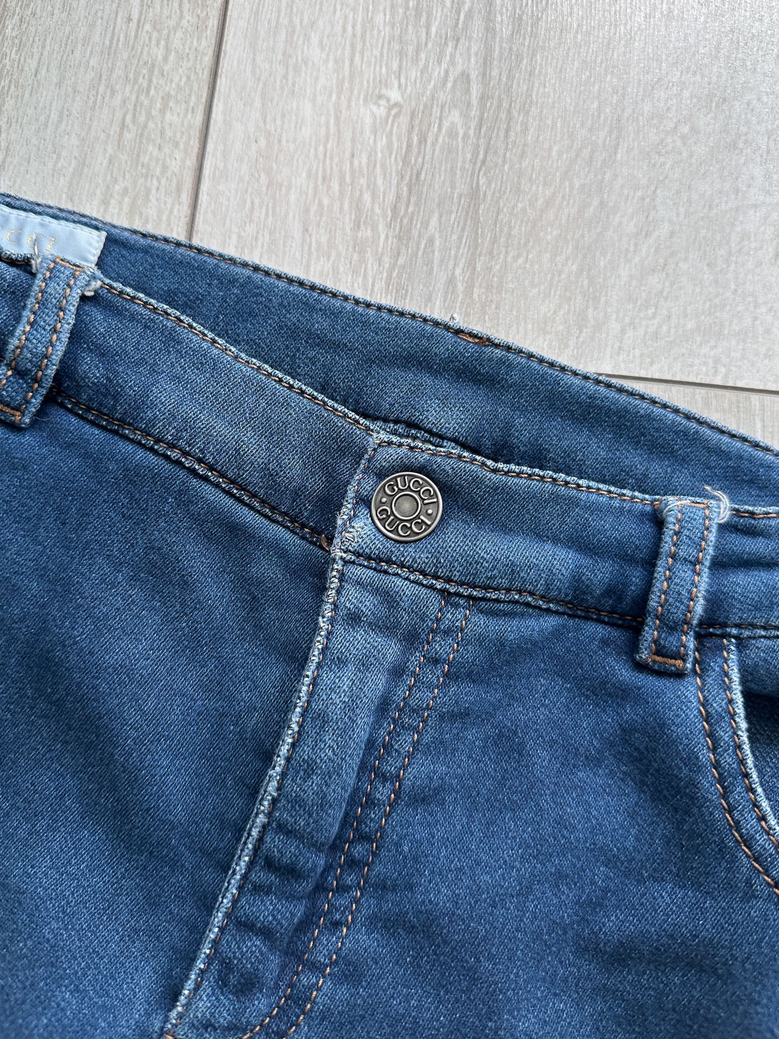 Gucci Gucci Blue Denim Skinny Denim Jeans Size 29" - 8 Thumbnail