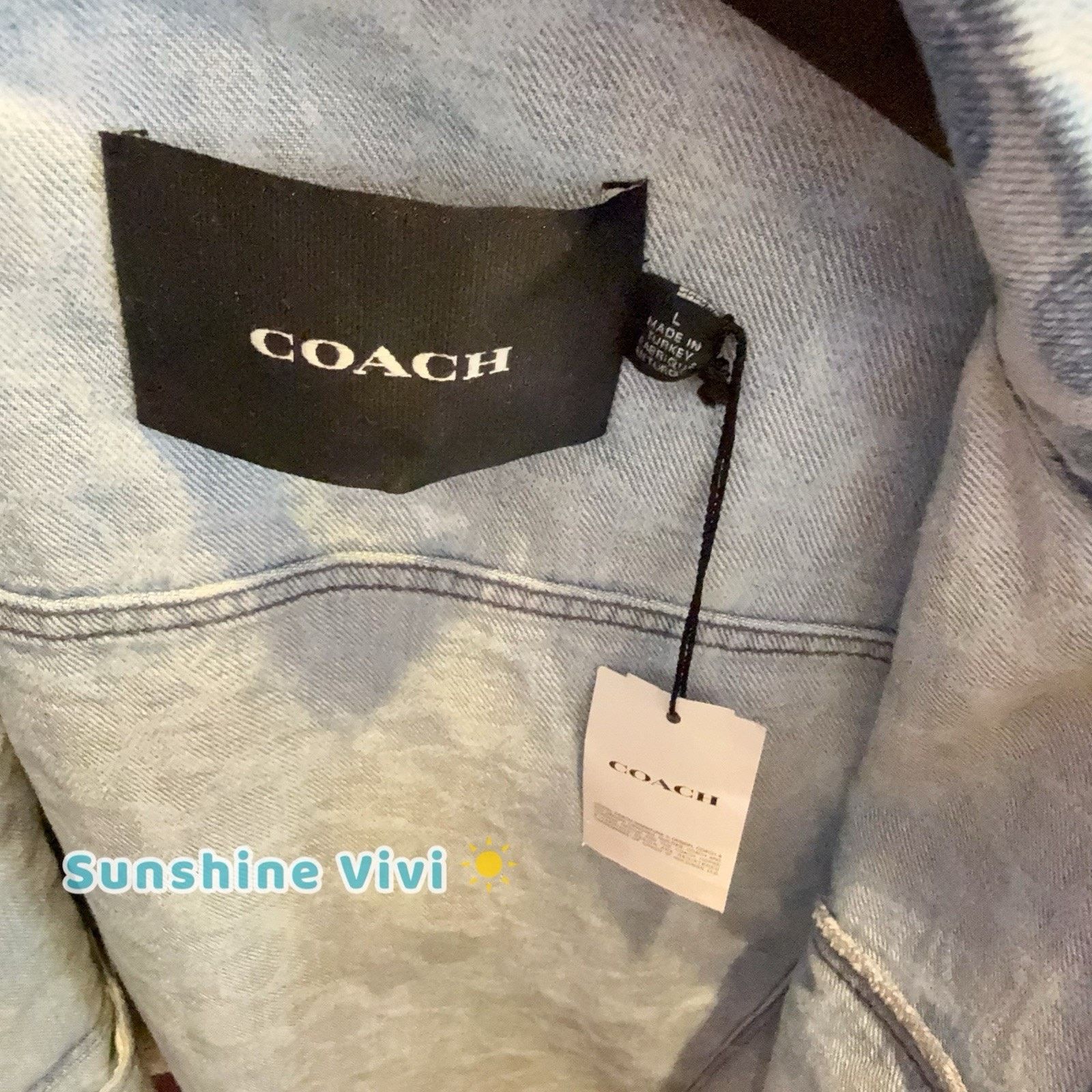 Coach NWT COACH Signature Denim Jacket Woman's CL264 Small Size S / US 4 / IT 40 - 8 Thumbnail