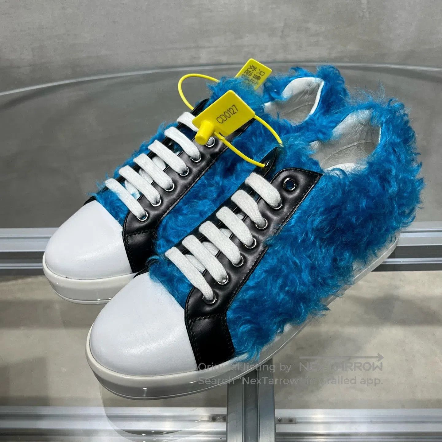 Prada Prada Blue plush board shoes Size US 5.5 / IT 35.5 - 1 Thumbnail