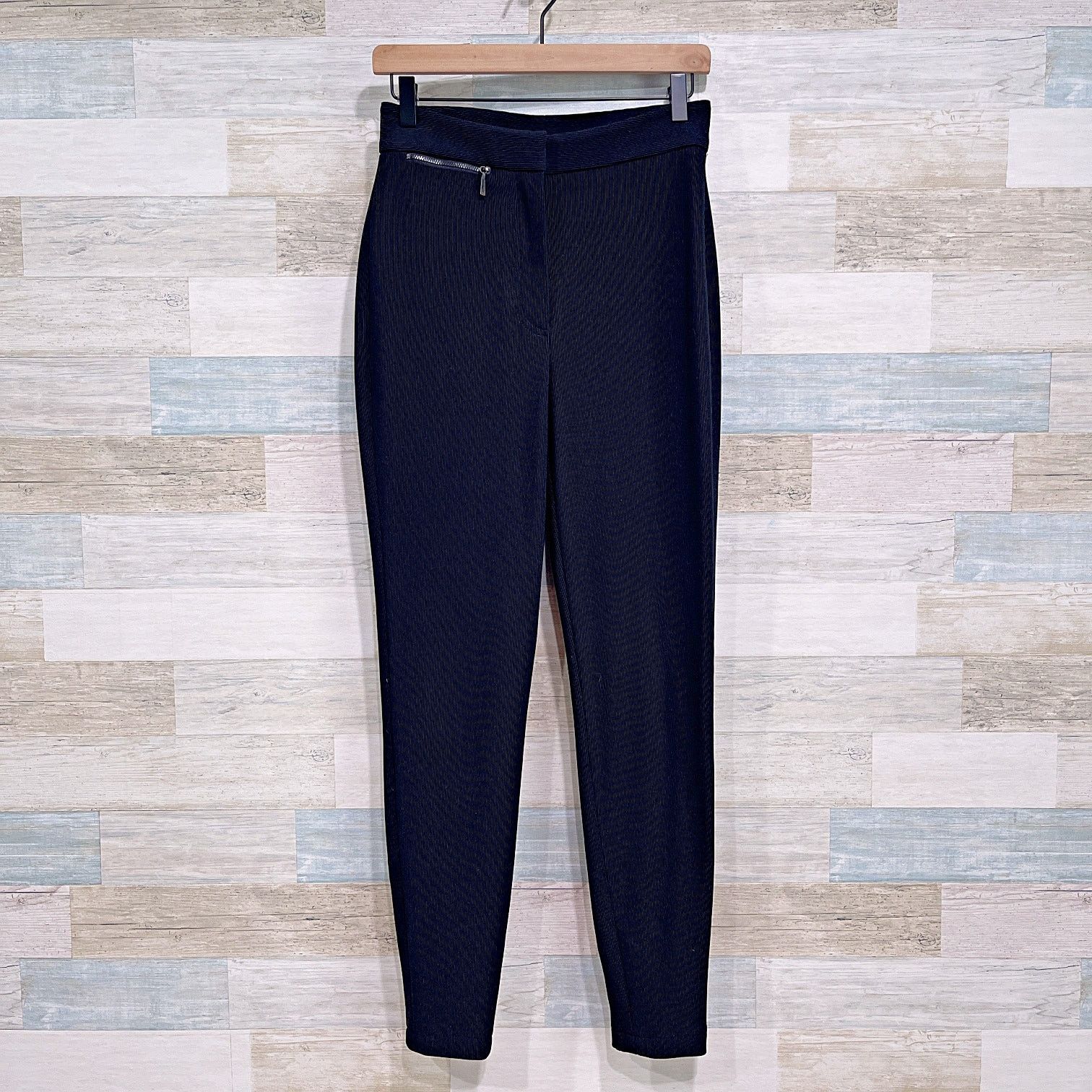 DKNY DKNY Vintage 90s Ribbed Knit Skinny Pants Black Womens Small Size 26" / US 2 / IT 38 - 1 Thumbnail