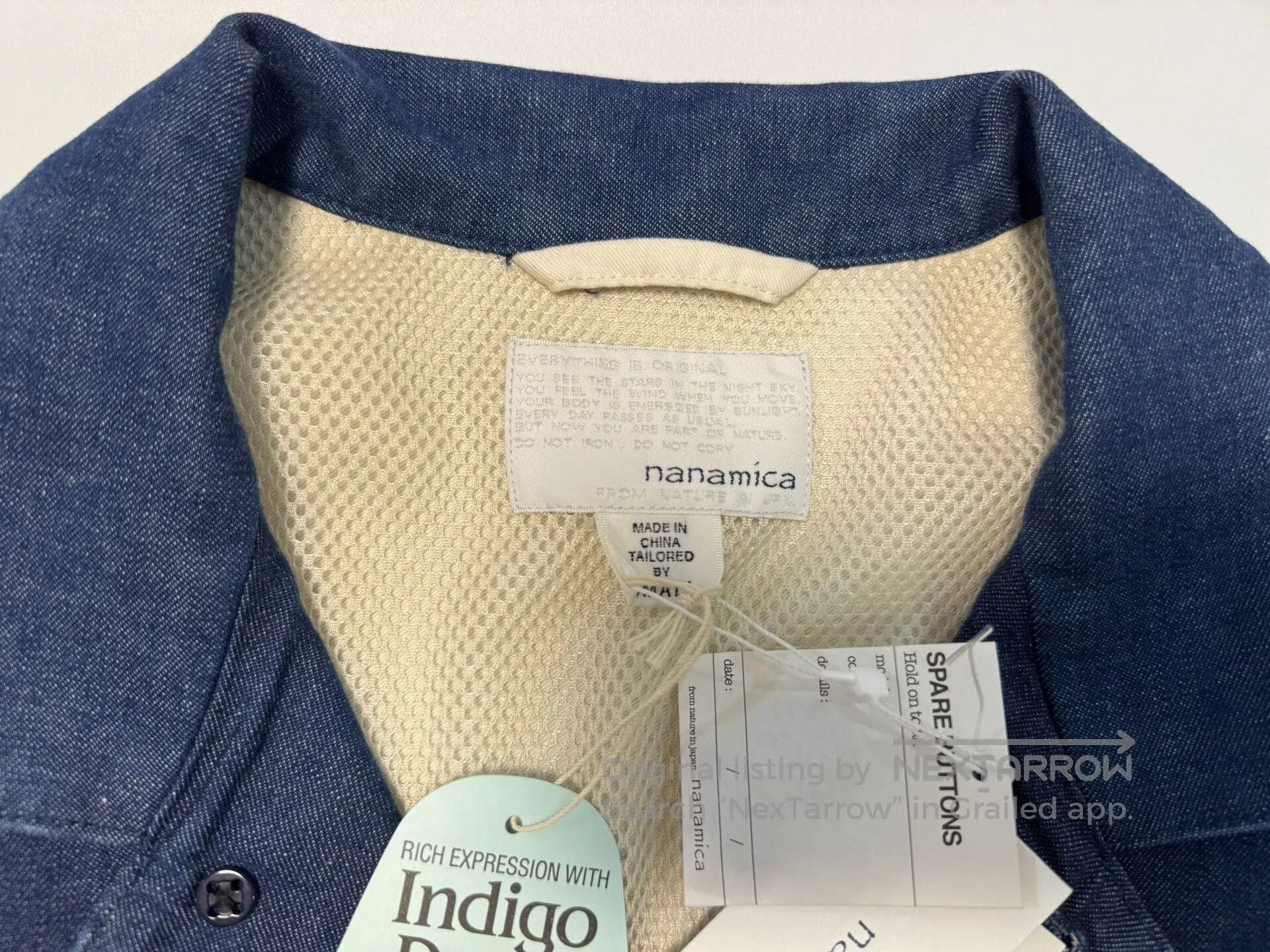 Nanamica nanamica indigo oversized jacket. Size US S / EU 44-46 / 1 - 4 Thumbnail