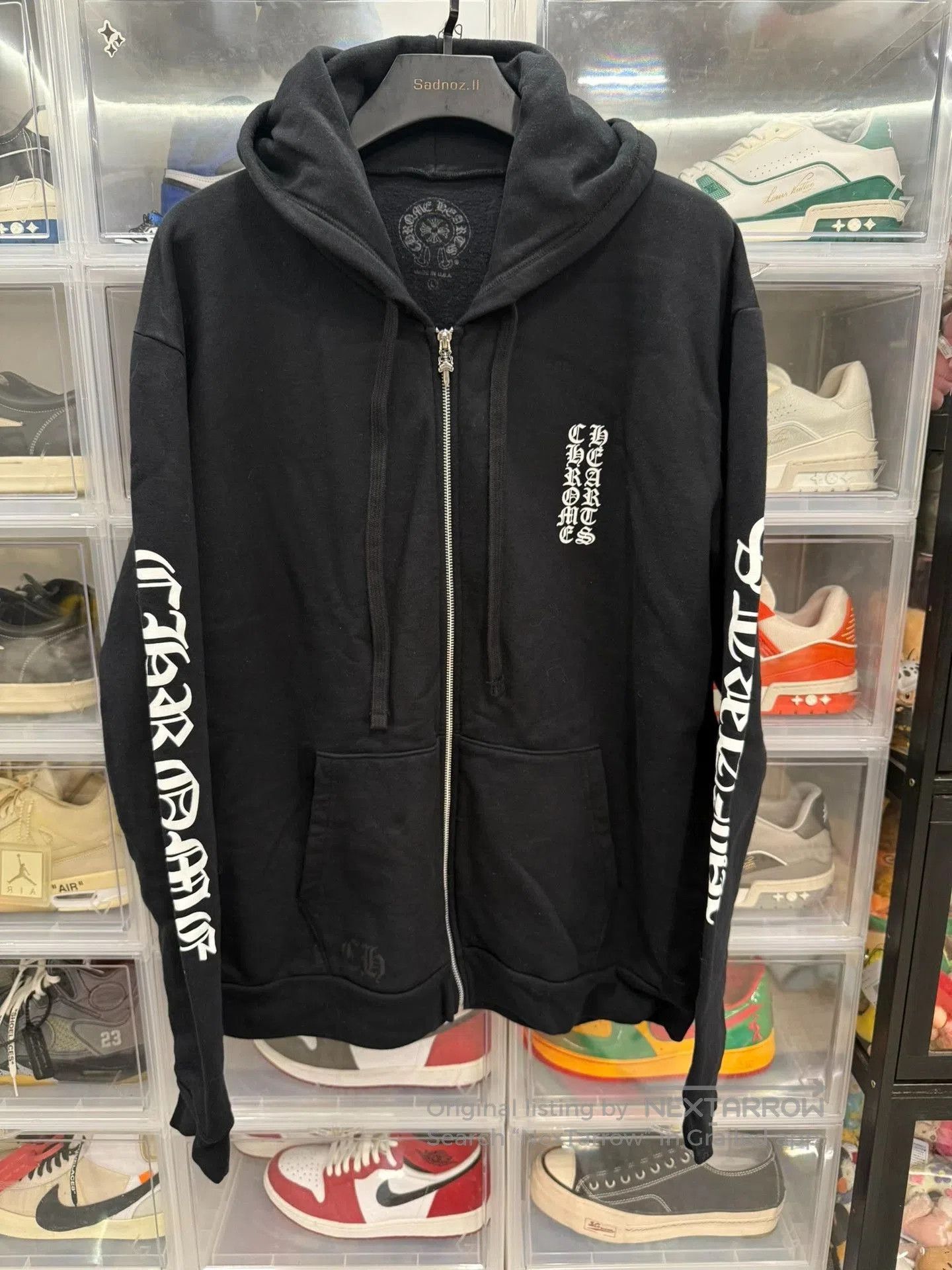 Chrome Hearts Chrome Hearts Black White Sanskrit Zip Hoodie. Size US L / EU 52-54 / 3 - 1 Thumbnail