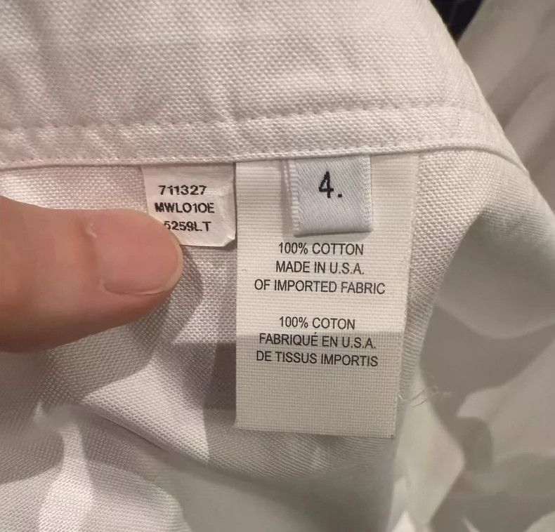 Thom Browne Thom Browne size4 Classic three-color shirt with front plac Size US XL / EU 56 / 4 - 4 Thumbnail