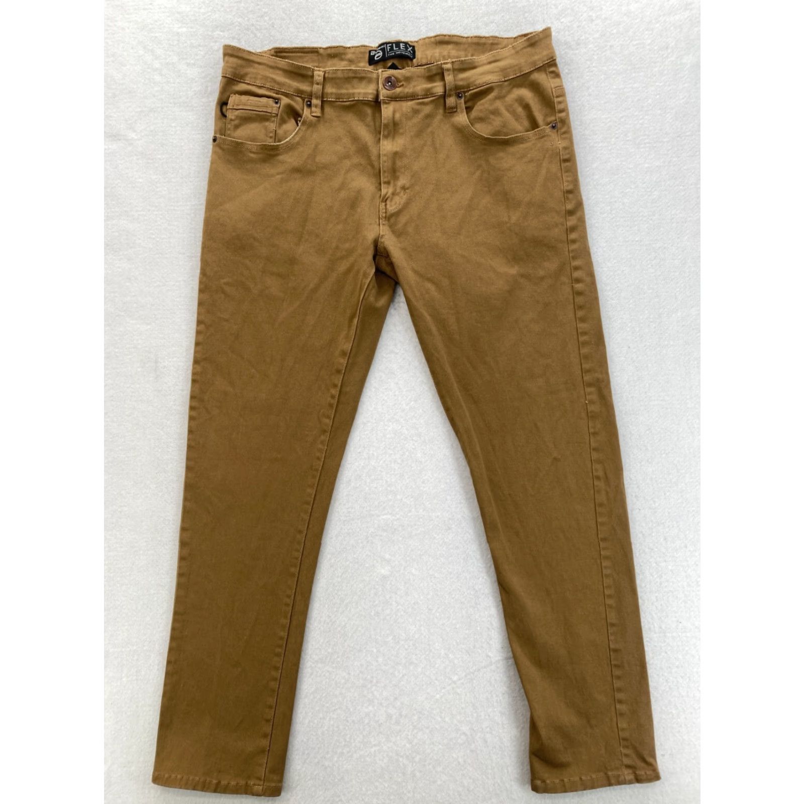 Southpole Southpole Jeans Slim Straight Denim 38x32 Brown Stretch CCLX Flex Mens Regular 38 Inseam 32in Brown Cotton Blend Spandex Straight Leg Jeans Size US 38 / EU 54 - 2 Thumbnail
