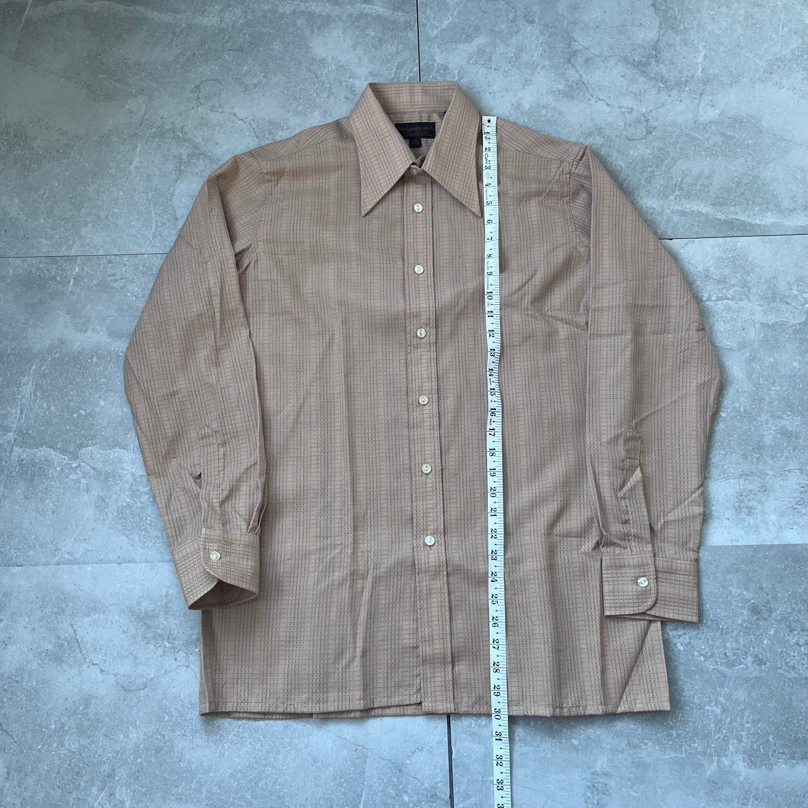 Yves Saint Laurent Yves Saint Laurent Shirt – Size 16 (32-33) – Vintage YSL Size US L / EU 52-54 / 3 - 4 Thumbnail