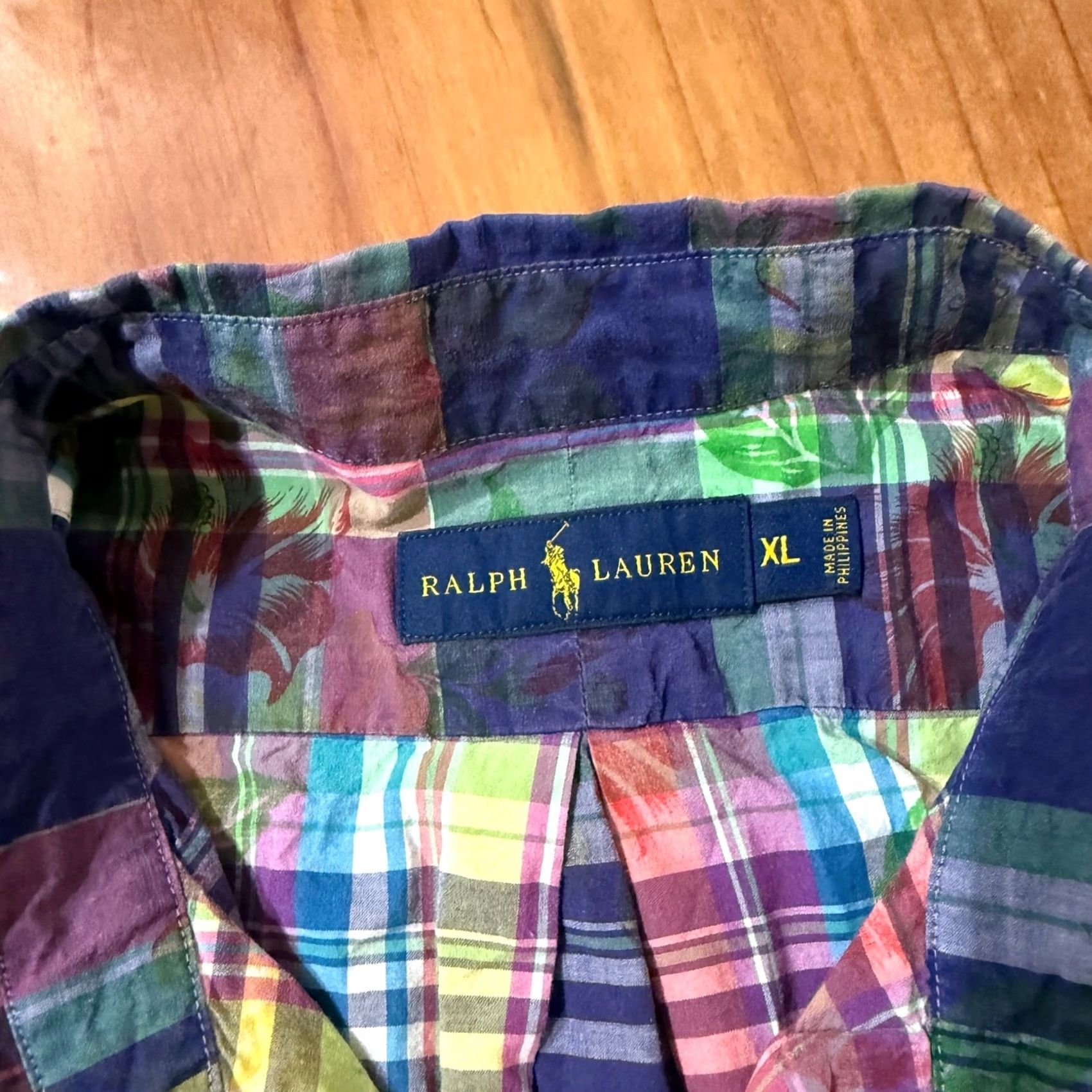 Ralph Lauren Ralph Lauren Shirt Mens XL Floral hawaiian Button Cotton Short Sleeve Blue 52" Chest Casual"} Size US XL / EU 56 / 4 - 3 Thumbnail
