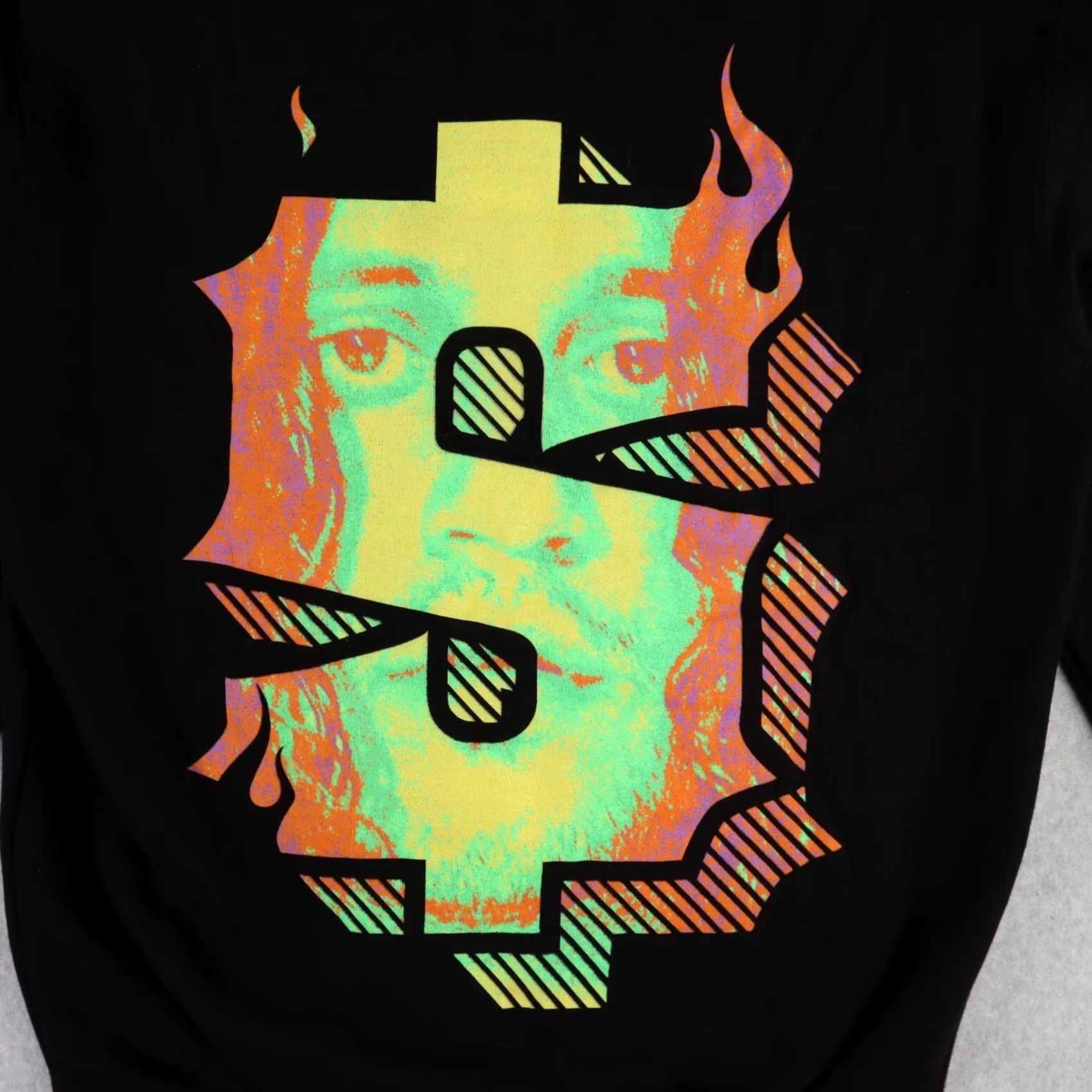 Vintage RUSS face Hoodie RARE Size Medium Red Rapper Rap Hip Hop Pullover Black Nike Shirt Size US M / EU 48-50 / 2 - 2 Thumbnail