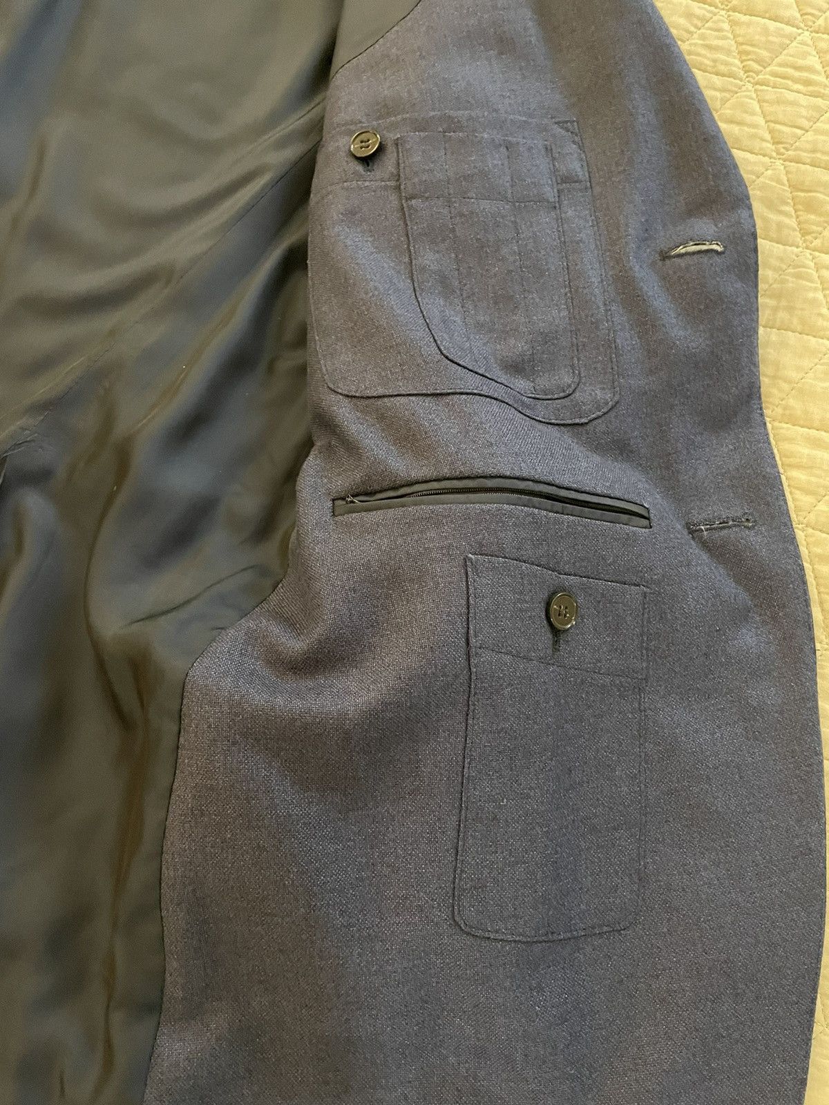 Ermenegildo Zegna Cashmere Blend 10-Pocket Travel Jacket Size 44R - 6 Thumbnail
