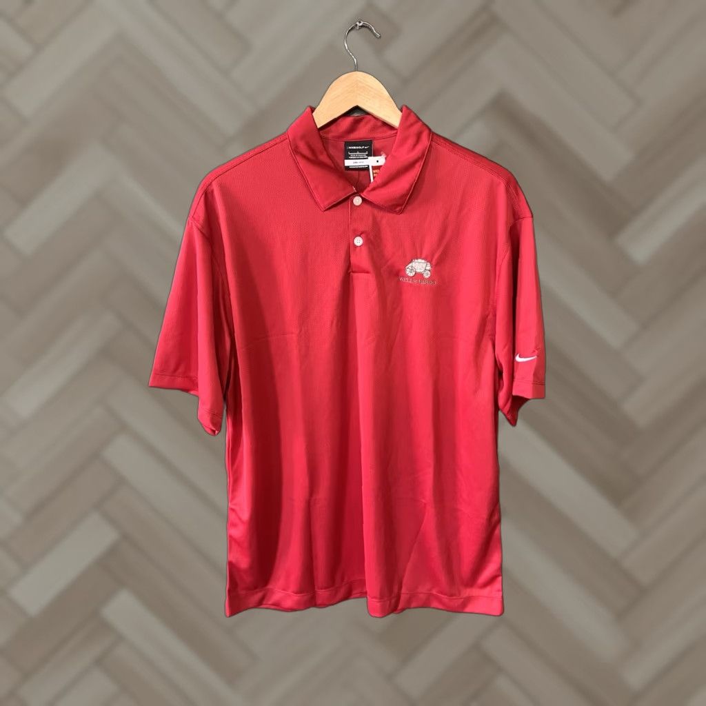 Nike Nike Mens Polo Shirt Short Sleeve Golf Well Fargo Red L Size US L / EU 52-54 / 3 - 1 Thumbnail