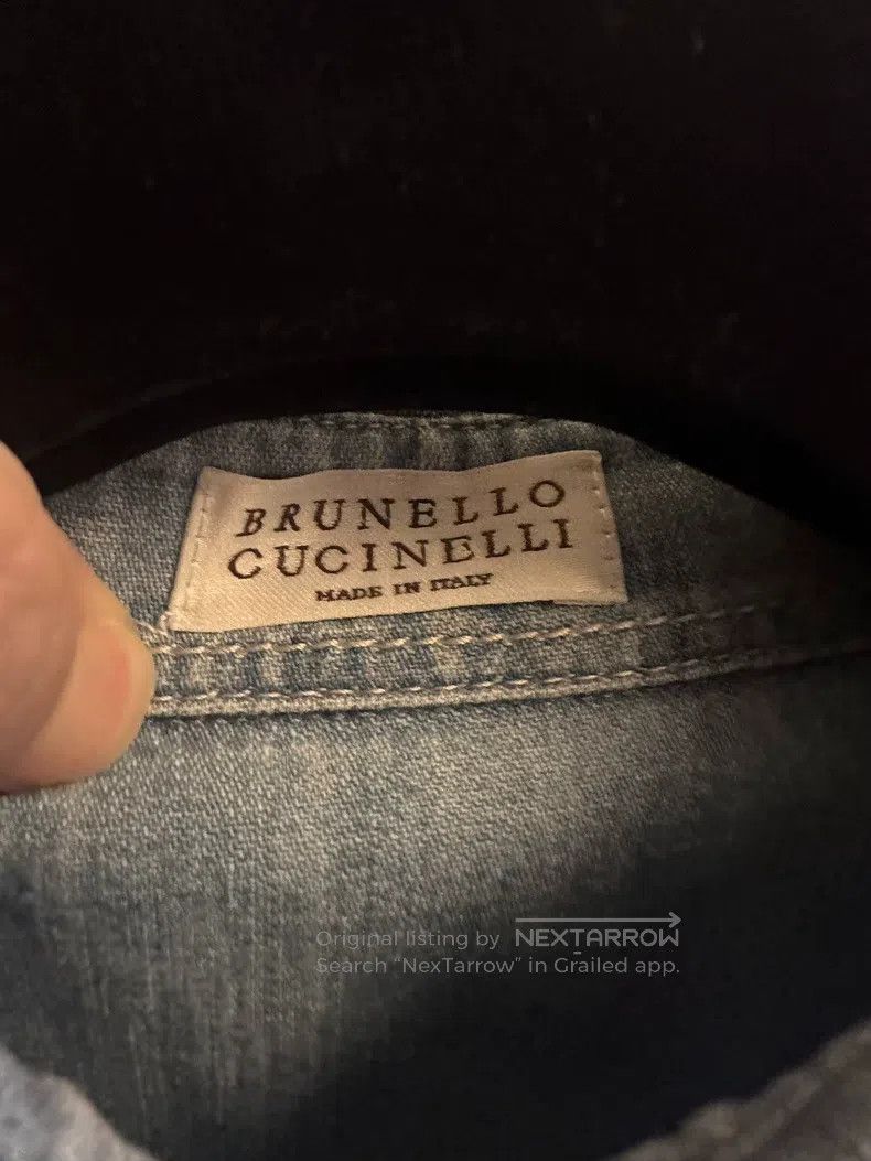 Brunello Cucinelli Brunello Cucinelli Women's denim shirt Size S / US 4 / IT 40 - 5 Thumbnail