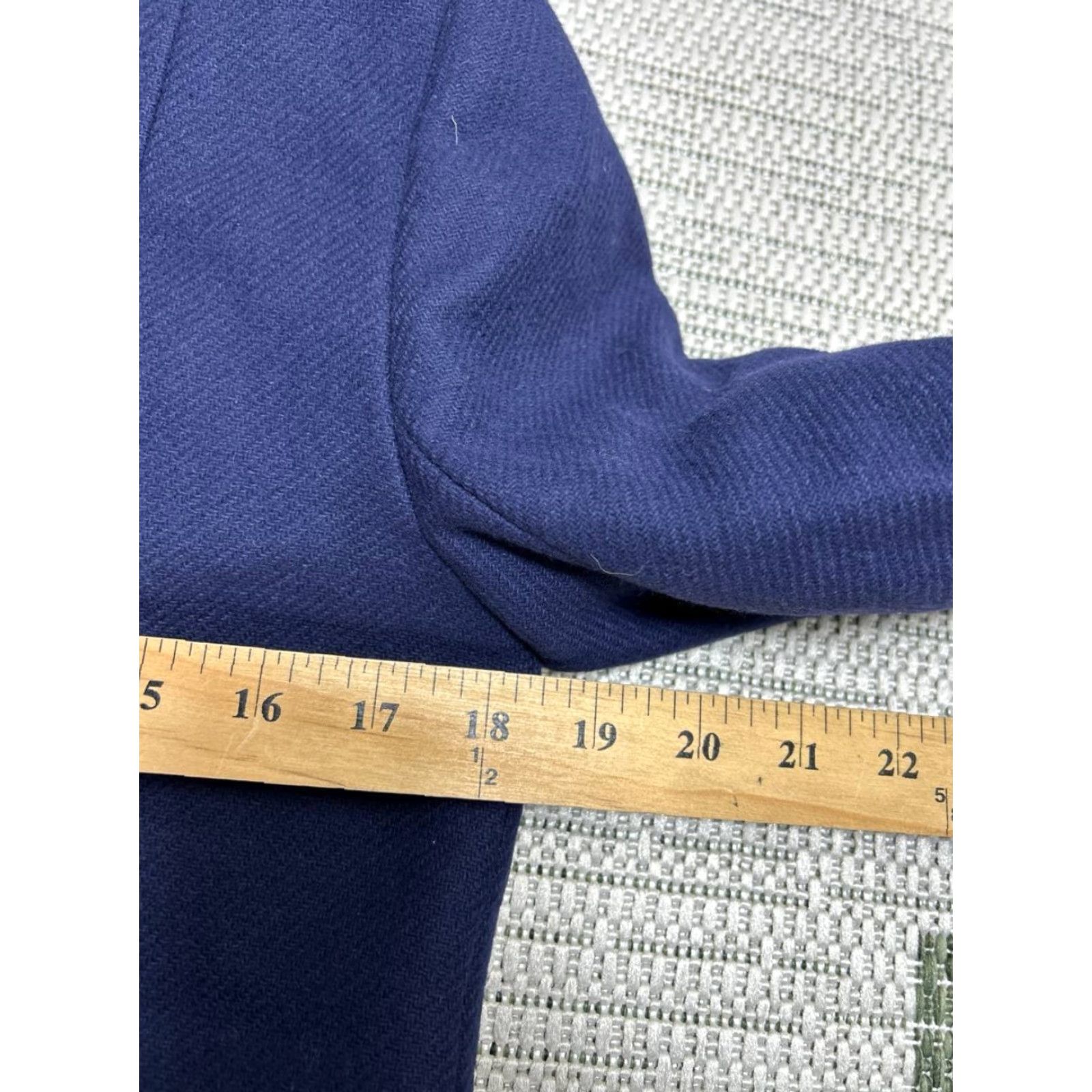 Theory Theory Belvin Overcoat Mens Small Blue Wool Blend Side Welt Pockets Funnel Neck Size US S / EU 44-46 / 1 - 6 Thumbnail