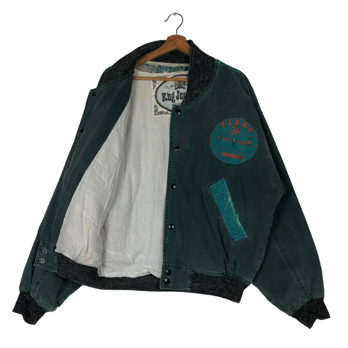 Japanese Brand 🔥Vintage Bomber Jacket Jumper King Jonathan Big Logo Size US M / EU 48-50 / 2 - 11 Thumbnail