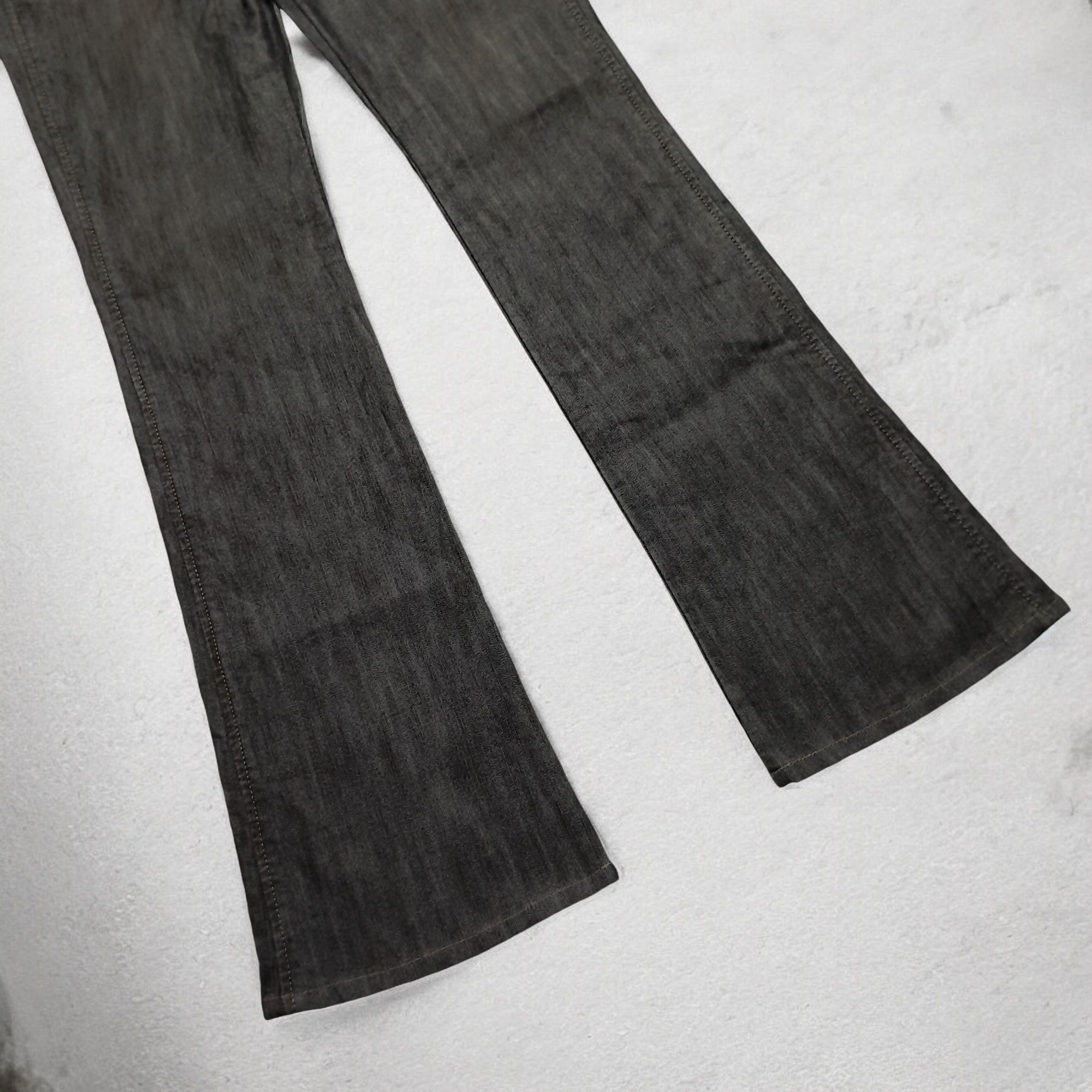 Japanese Brand × Tornado Mart Brappers Dark Grey Flare Denim Size US 30 / EU 46 - 4 Thumbnail