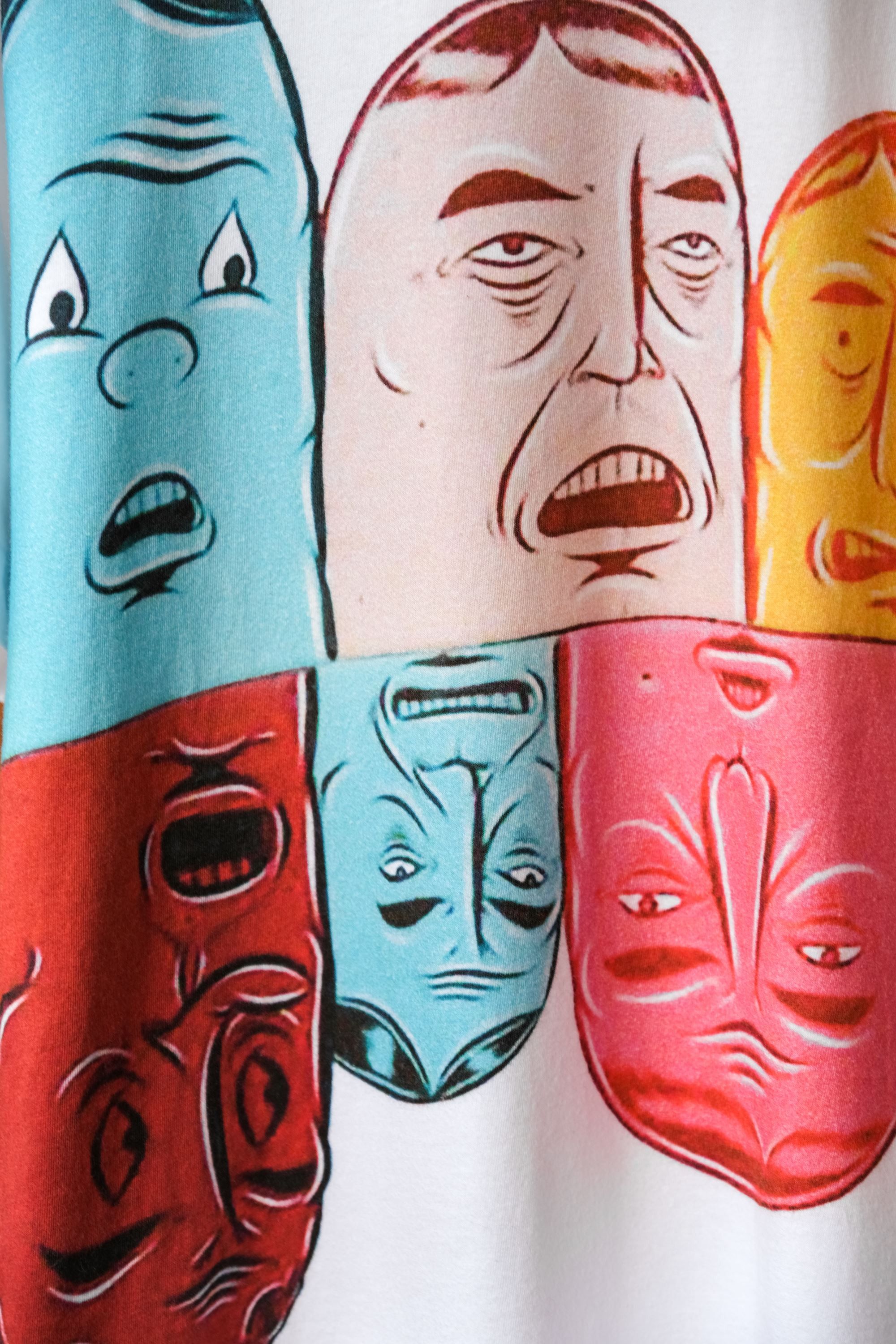 Comme des Garcons Homme COMME des GARCONS HOMME DEUX 18S/S Barry McGee Face Tee Size US M / EU 48-50 / 2 - 3 Thumbnail