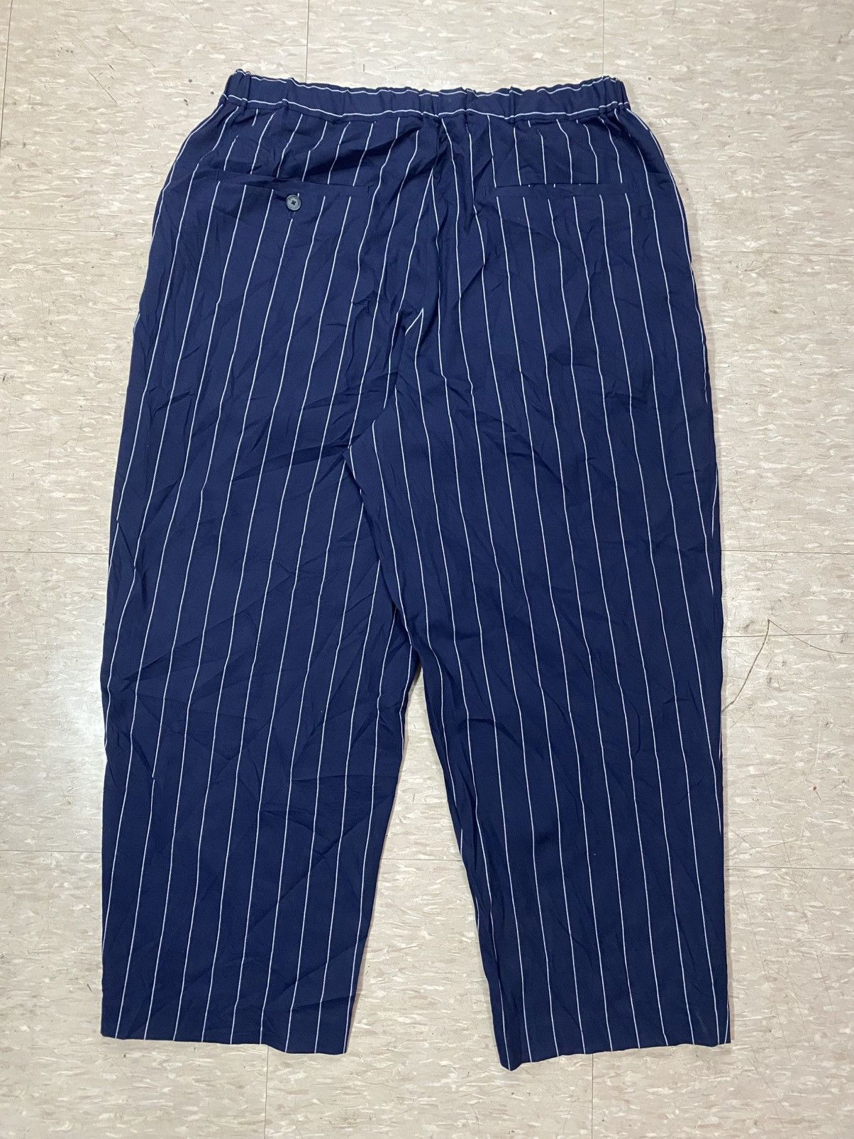 GU × Japanese Brand × Maison MIHARA YASUHIRO Miharayasuhiro X GU baggie stripe pants Size US 35 - 4 Thumbnail