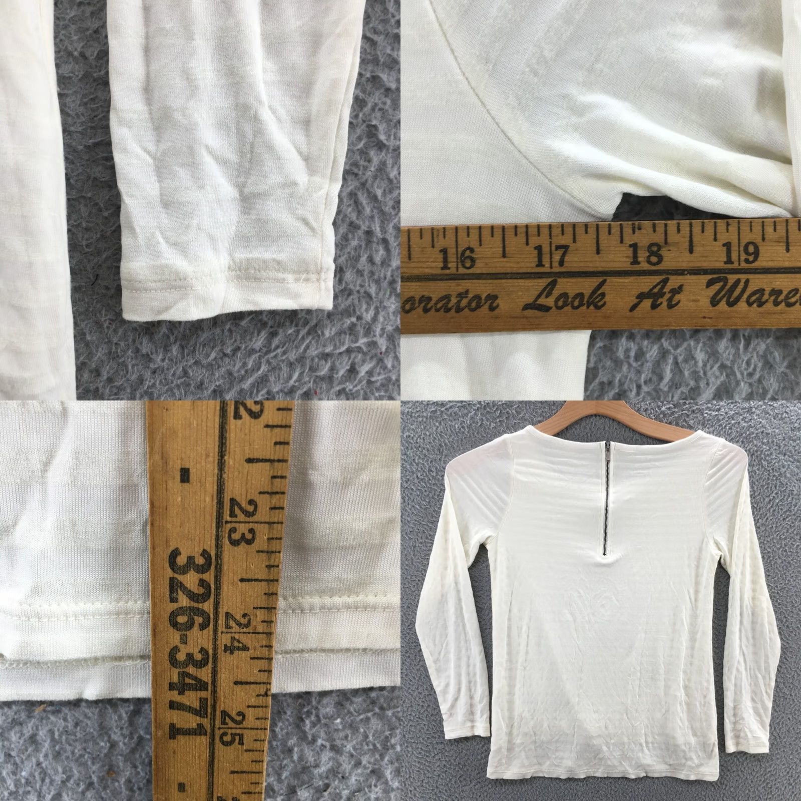 Banana Republic Banana Republic Blouse Top Womens S Beige Striped Long Sleeve Pullover Knit Shirt Casual Workwear Modern Fit Size S / US 4 / IT 40 - 8 Thumbnail