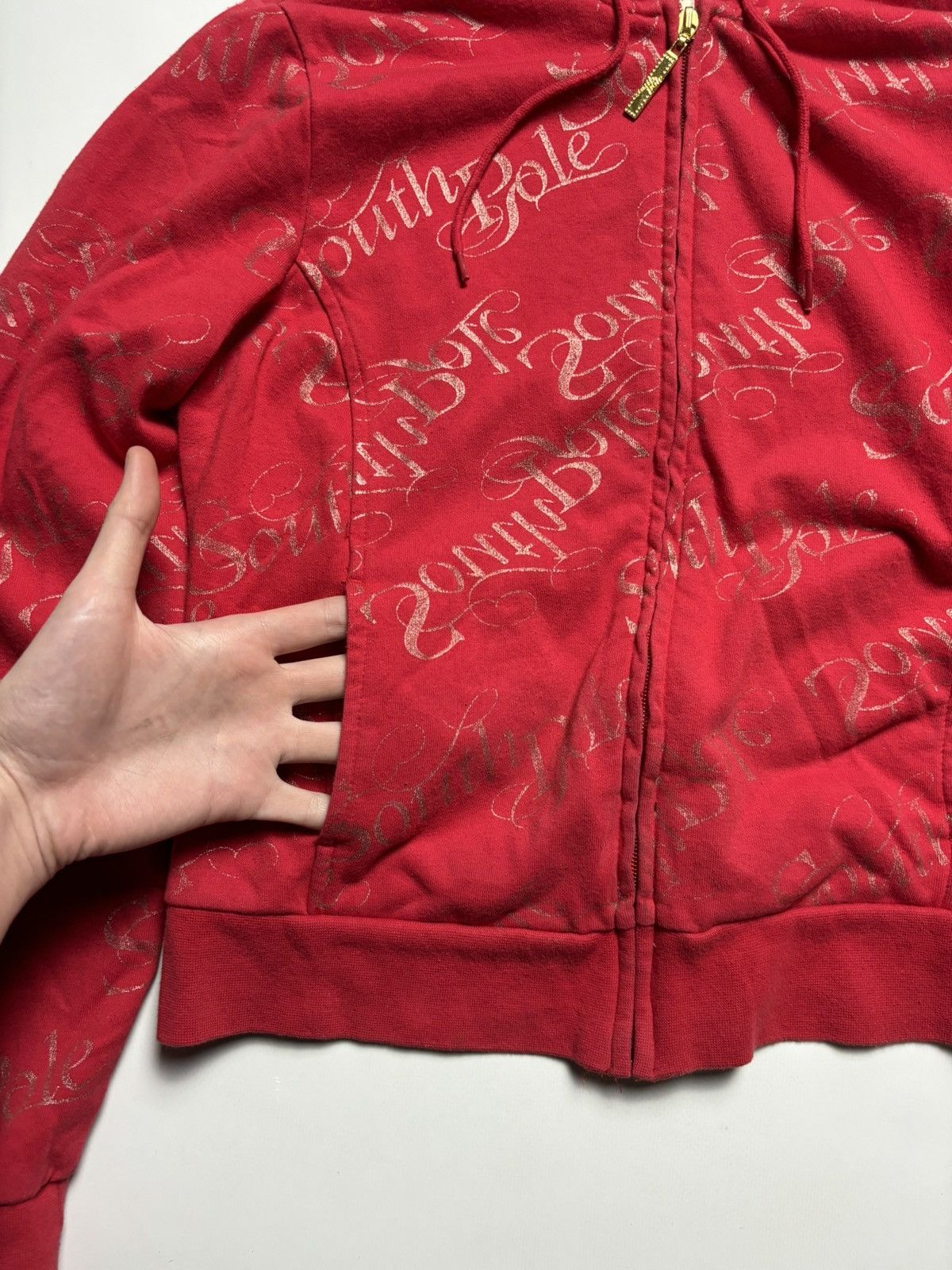 Southpole × Vintage VINTAGE SOUTHPOLE PRINTED CROPPED ZIP HOODIE 00s Size L / US 10 / IT 46 - 5 Thumbnail