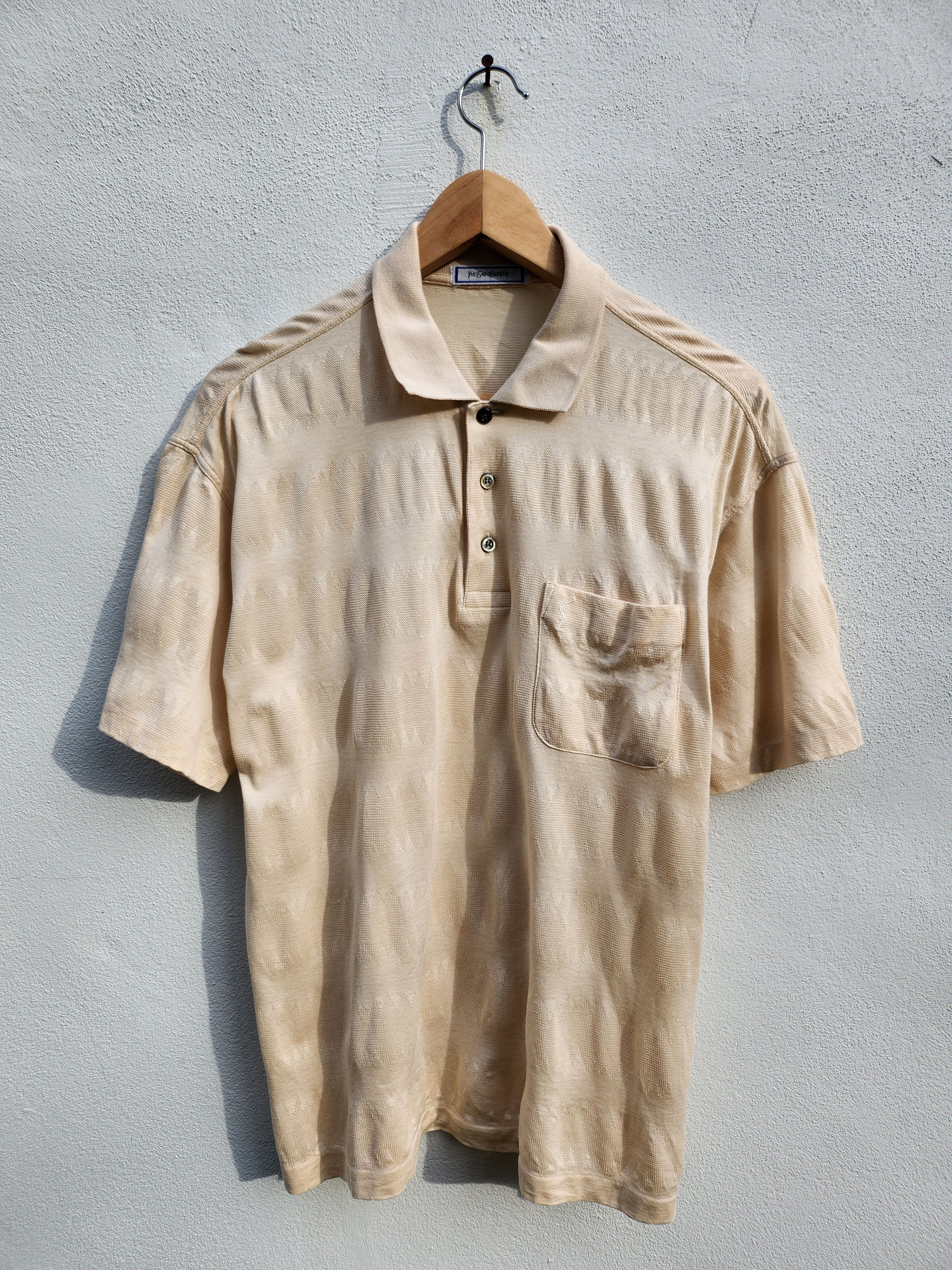 Yves Saint Laurent 💥YSL Yves Saint Laurent Small Logo Polos Size US M / EU 48-50 / 2 - 1 Thumbnail