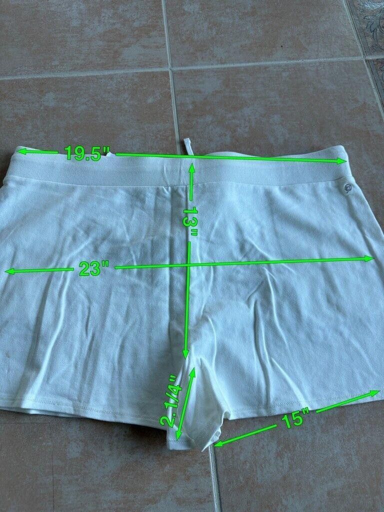 Designer The Drop Light Terry White shorts Women Size XXL Size 42" / US 20 - 2 Thumbnail