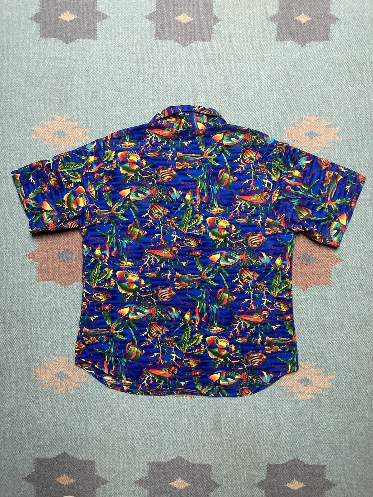 Vintage Vintage hawaiian shirt toucan dance fish tropical medium Size US M / EU 48-50 / 2 - 6 Thumbnail