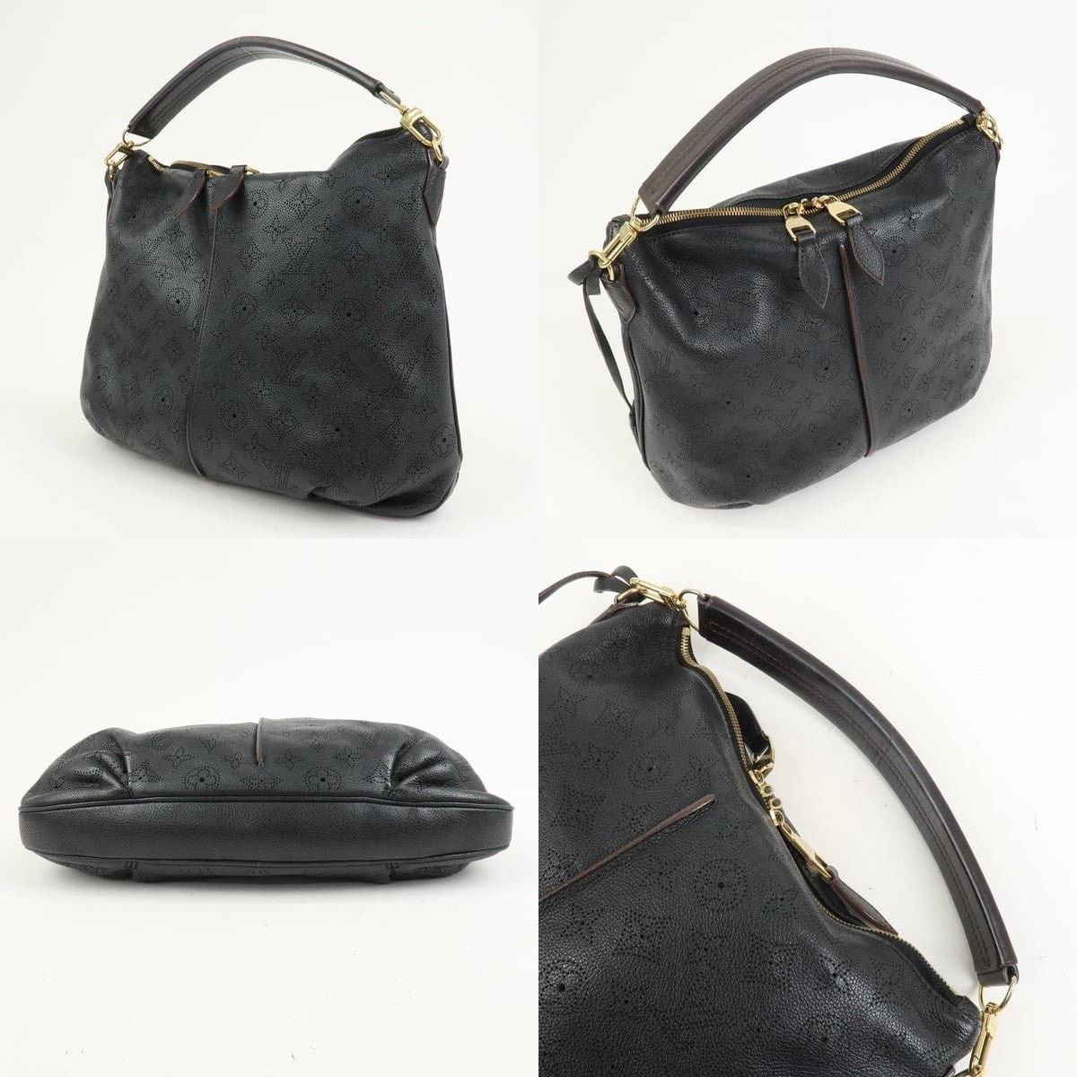 Louis Vuitton Louis Vuitton Mahina Selene MM Leather Shoulder Bag Black Size ONE SIZE - 3 Thumbnail