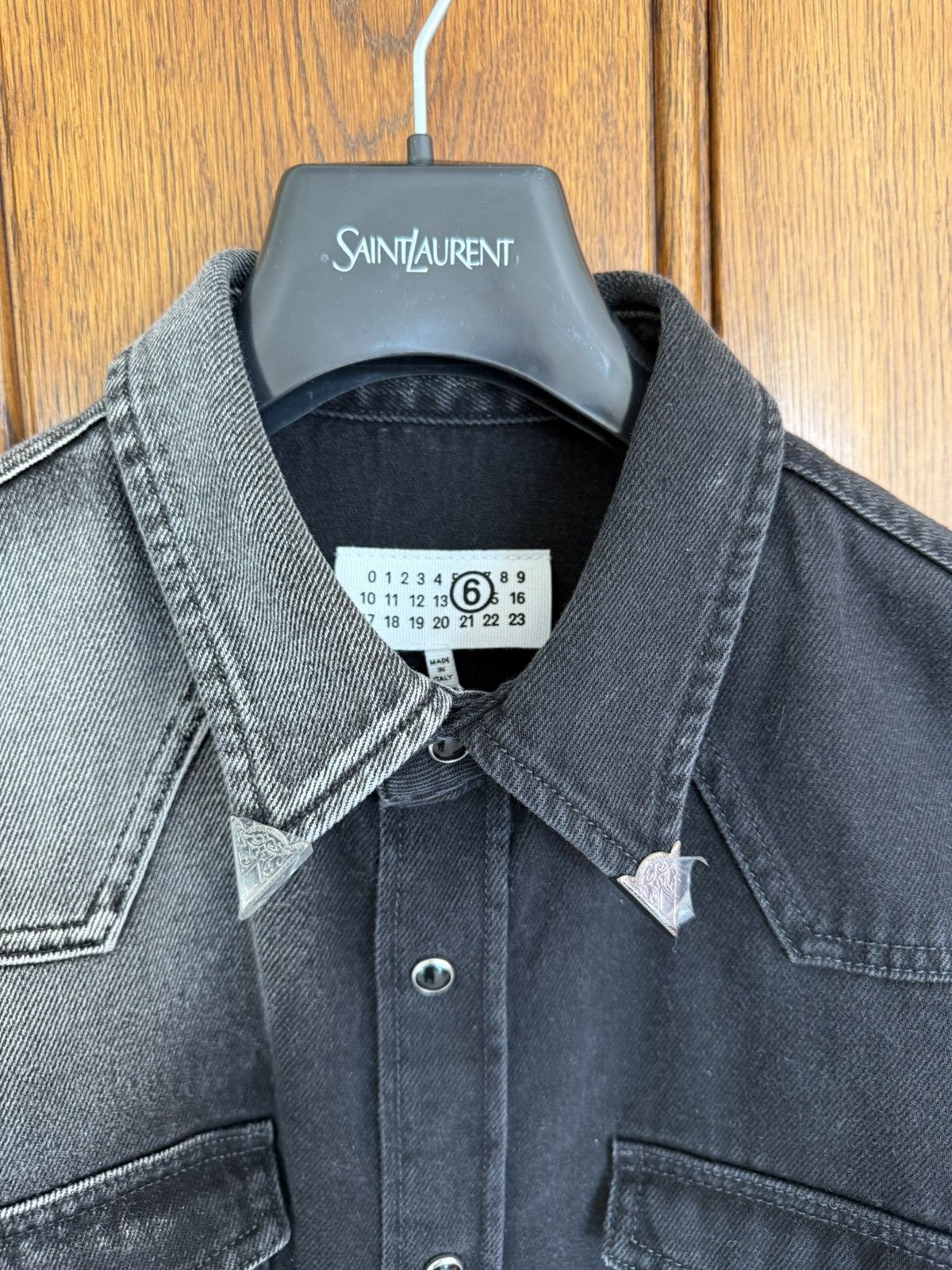 Maison Margiela Martin Margiela MM6 metal tip faded weatern denim shirt Size US S / EU 44-46 / 1 - 2 Thumbnail