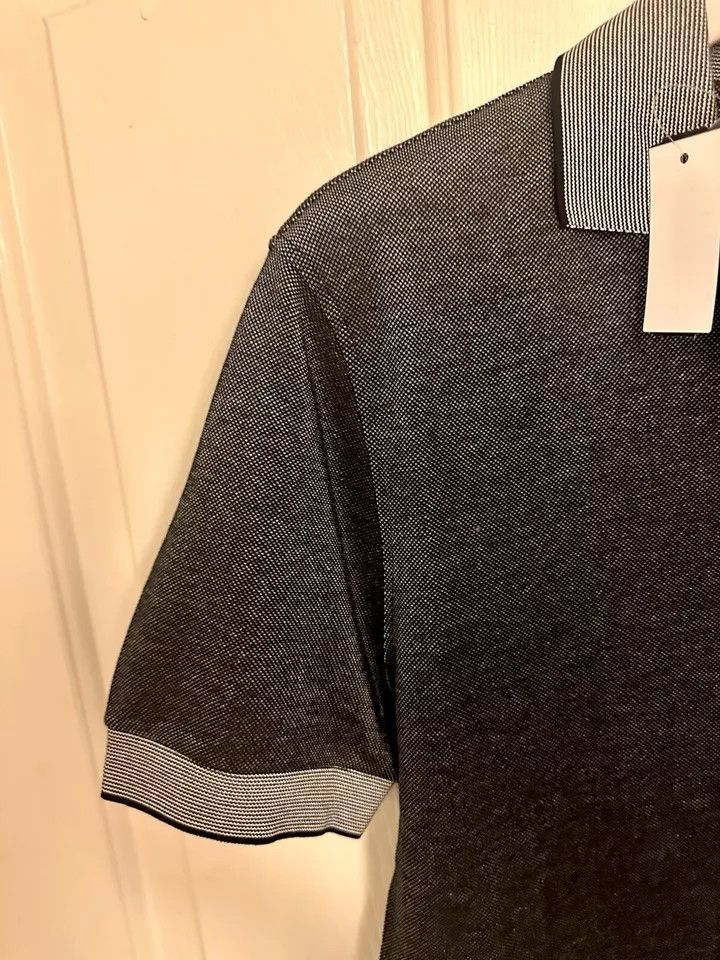 Tom Ford o1ebxxf0225 Polo Shirt in Silver/Black Size US M / EU 48-50 / 2 - 7 Thumbnail