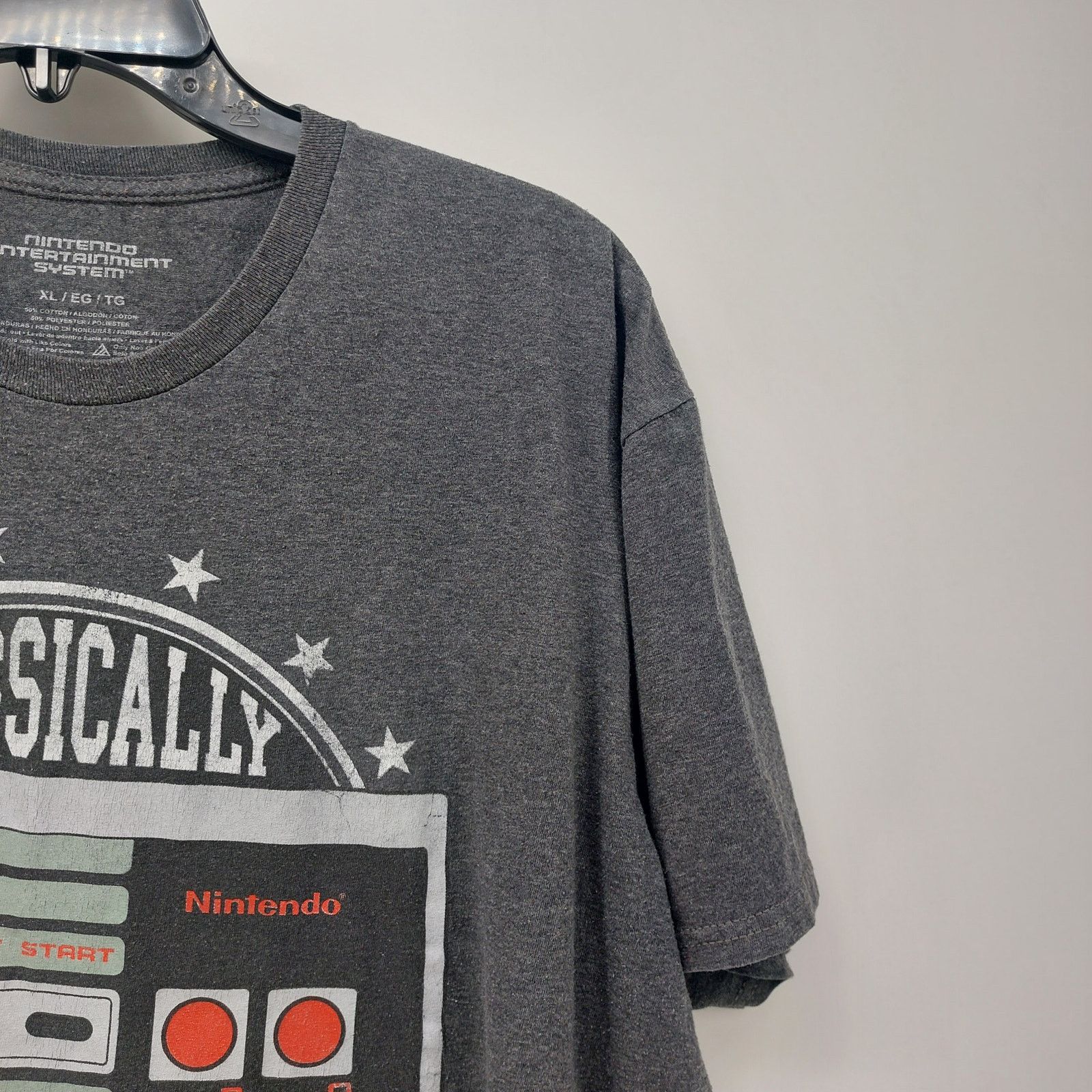 Other Nintendo Entertainment System Graphic Gray T-Shirt Gamer XL Size US XL / EU 56 / 4 - 8 Thumbnail