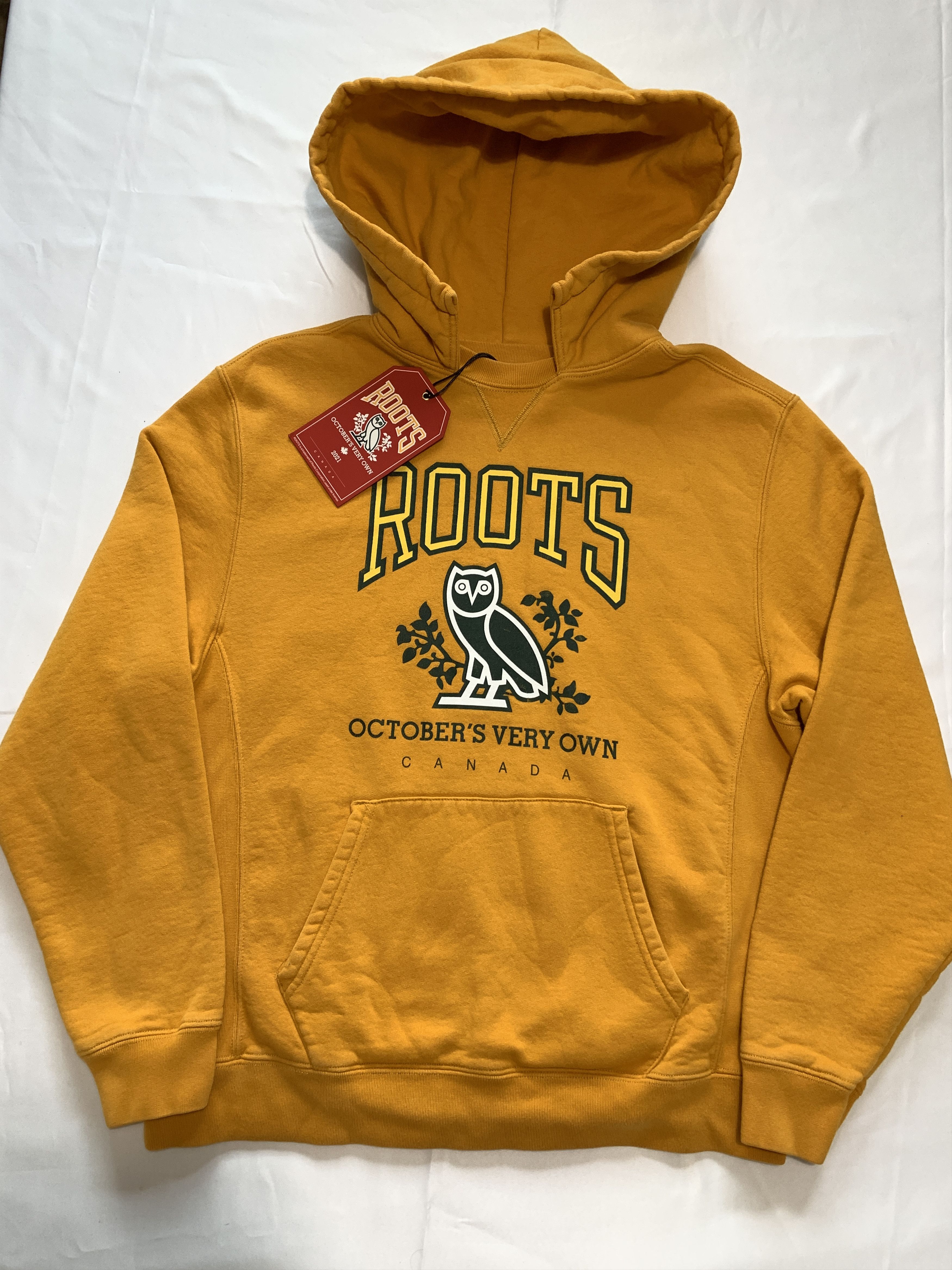 Drake OVO X ROOTS HERITAGE HOODIE YELLOW 2021 Size US M / EU 48-50 / 2 - 1 Thumbnail
