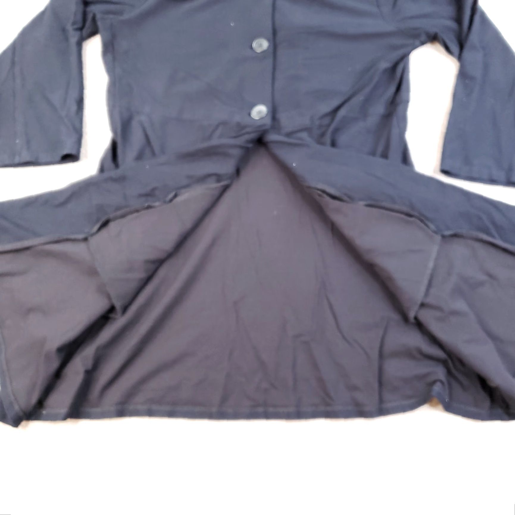 Eileen Fisher Eileen Fisher Jacket Black Small Button Front 3/4 Sleeve Stretch J1257M Womens Size S / US 4 / IT 40 - 6 Thumbnail