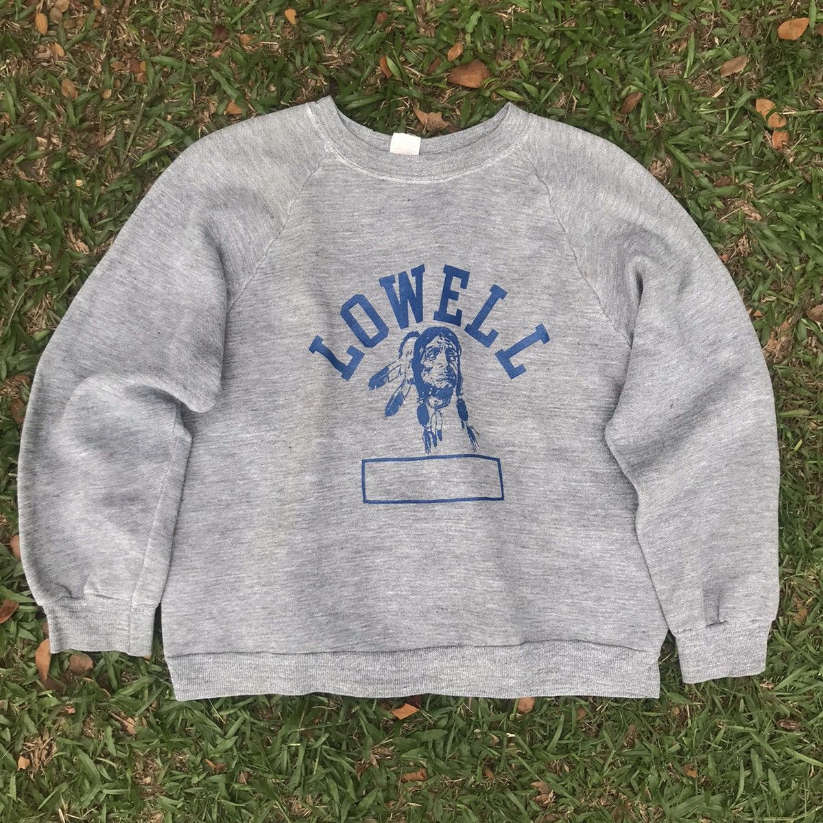 Vintage 70s Russell Athletic Indian Chief Head Rayon Blend