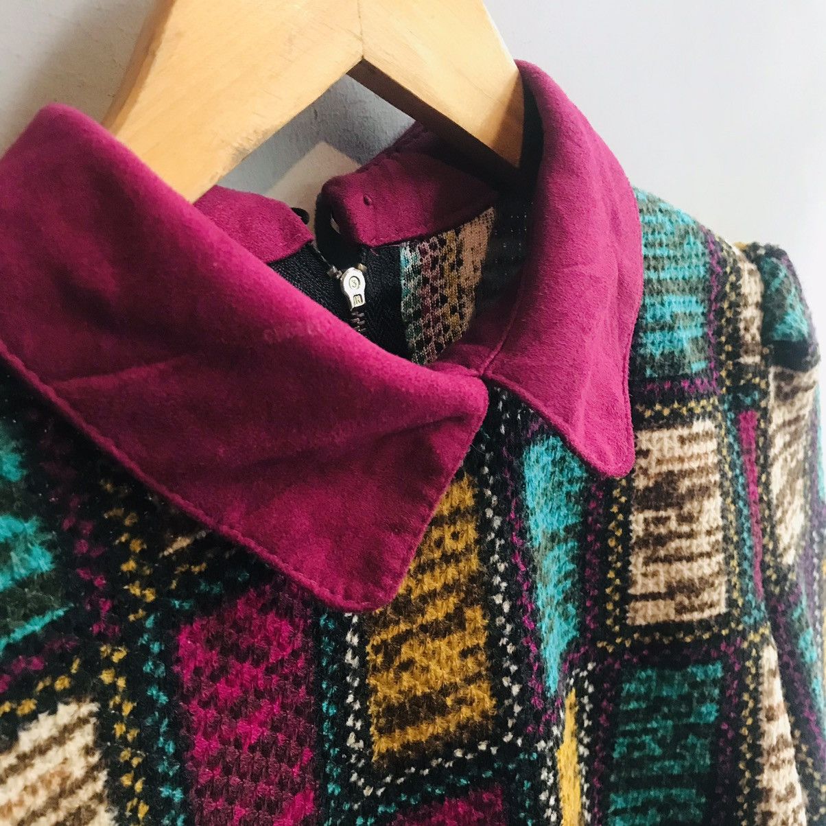 20471120 × If Six Was Nine Japanese Collar Neck Color-Block Blouse Size M / US 6-8 / IT 42-44 - 3 Thumbnail