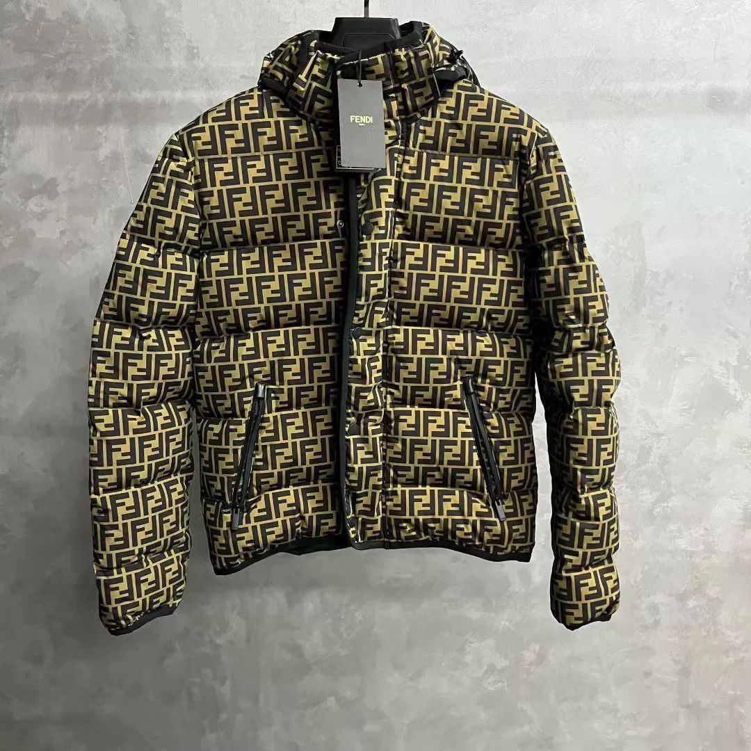 Fendi Fendi Logo Printed Down Cotton Jacket Size US S / EU 44-46 / 1 - 1 Thumbnail