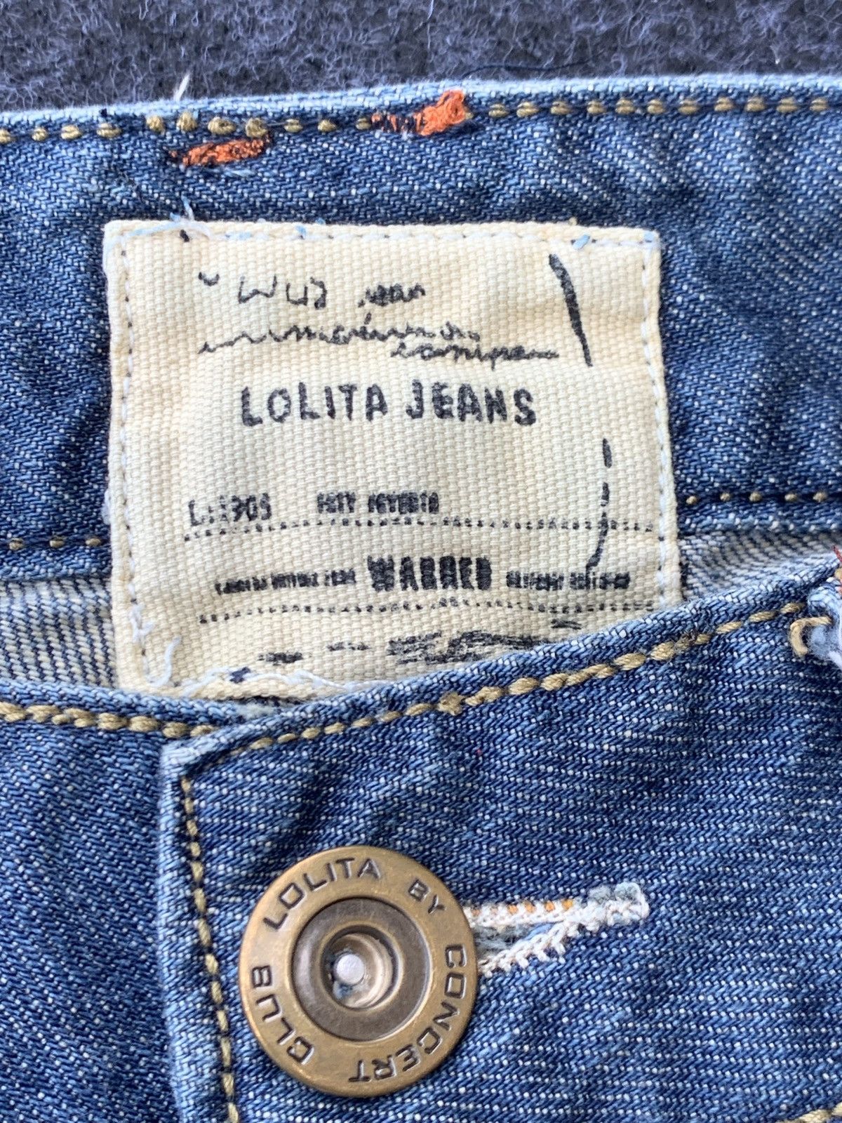 Japanese Brand DISTRESSED FLARE LOLITA JEANS. Size US 34 / EU 50 - 9 Thumbnail