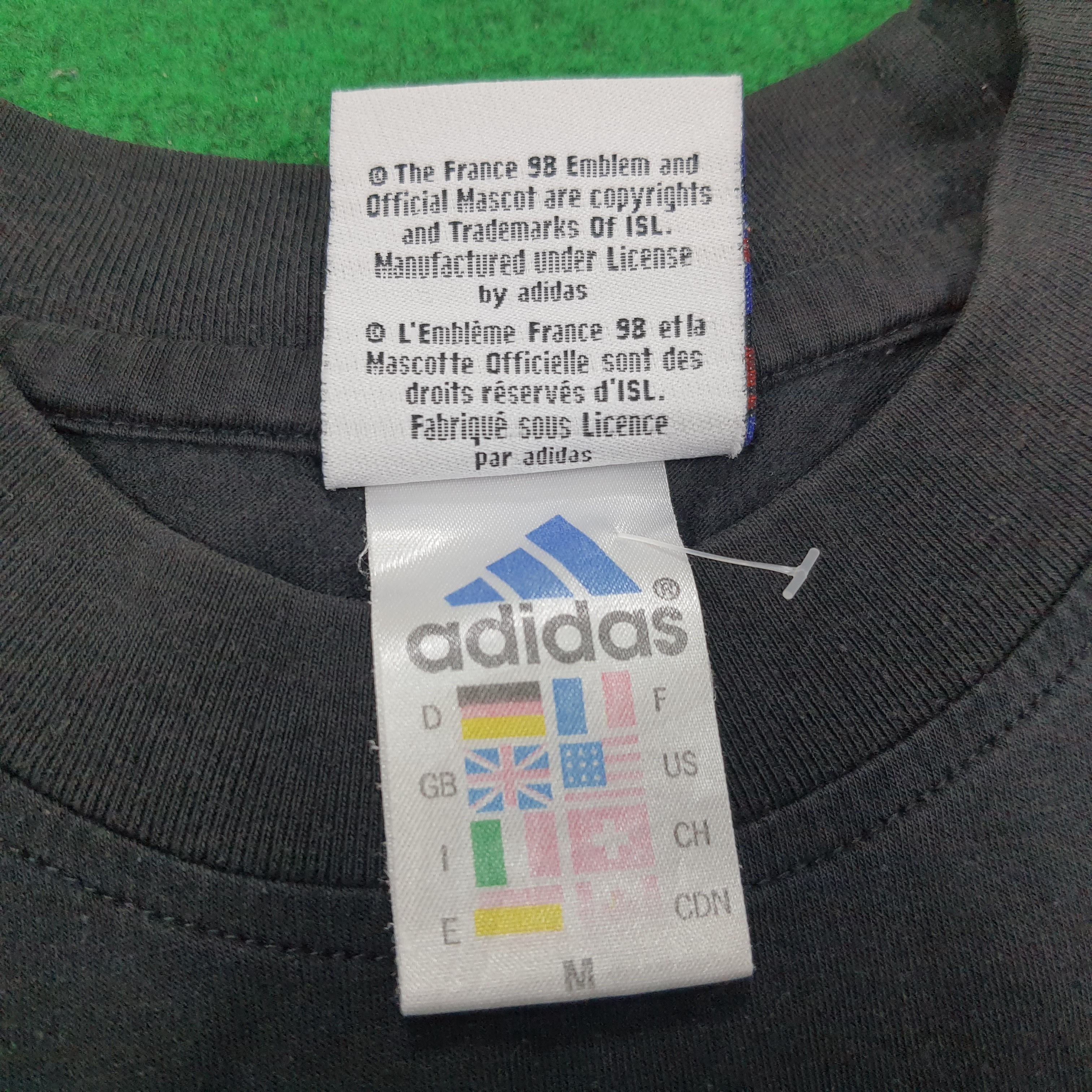 Adidas × Vintage Vintage Adidas France '98 Coup Du Monde Soccer Tshirt Size US L / EU 52-54 / 3 - 5 Thumbnail
