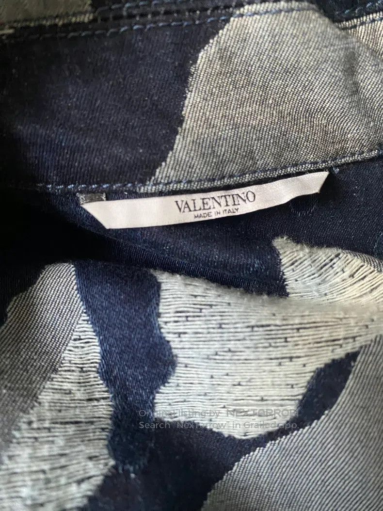 Valentino Valentino Camouflage denim shirt jacket Size US XL / EU 56 / 4 - 3 Thumbnail