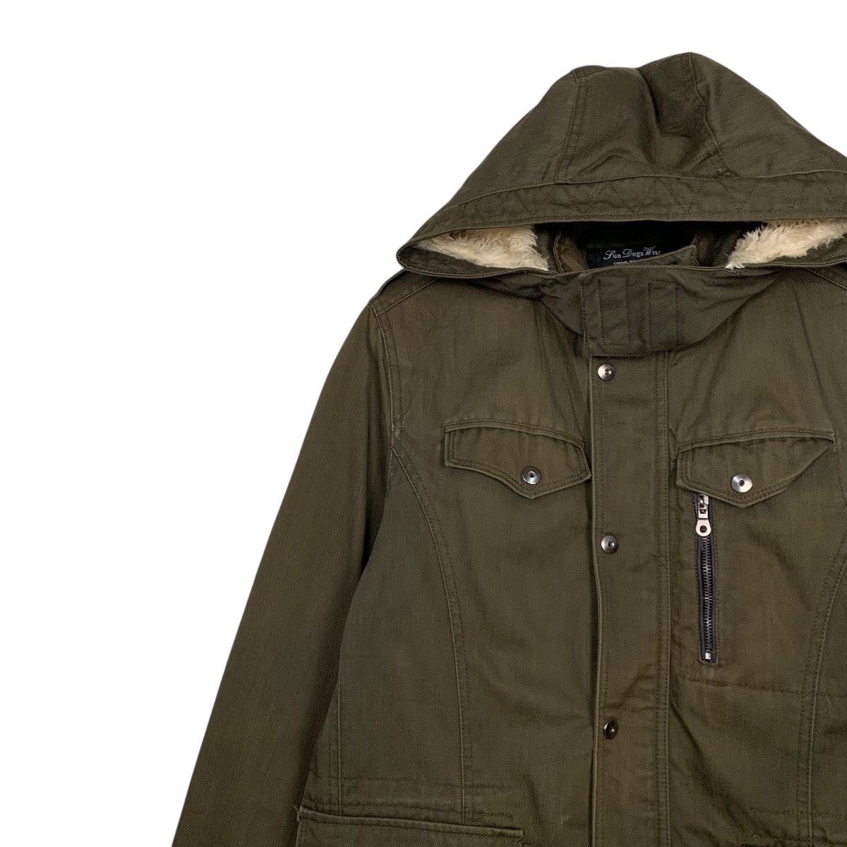 Japanese Brand Sun Dogs Wear Hooded Parka Military Jacket Size US M / EU 48-50 / 2 - 6 Thumbnail