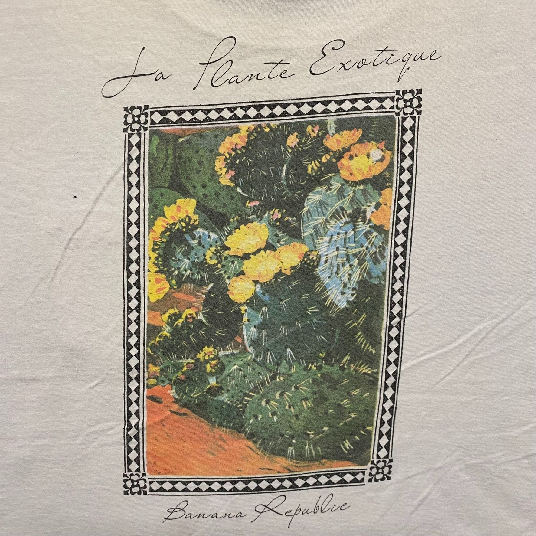 Banana Republic Floral Nature Painting Tee Vintage 90s Single Stitch T-Shirt Size US XL / EU 56 / 4 - 4 Thumbnail