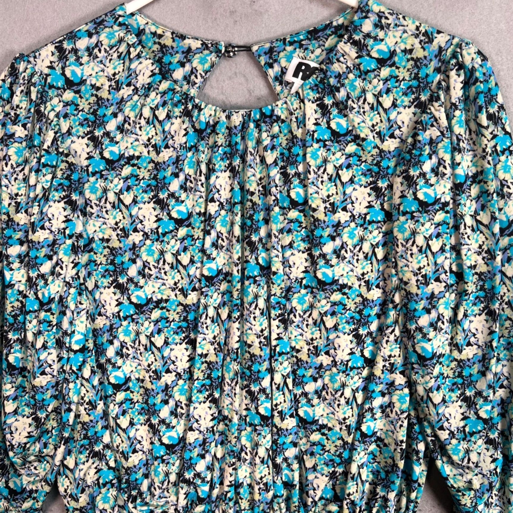 Vintage Rotate Birger Christensen Floral Midi Dress Size 8 Keyhole Detail Long Sleeves Size M / US 6-8 / IT 42-44 - 6 Thumbnail