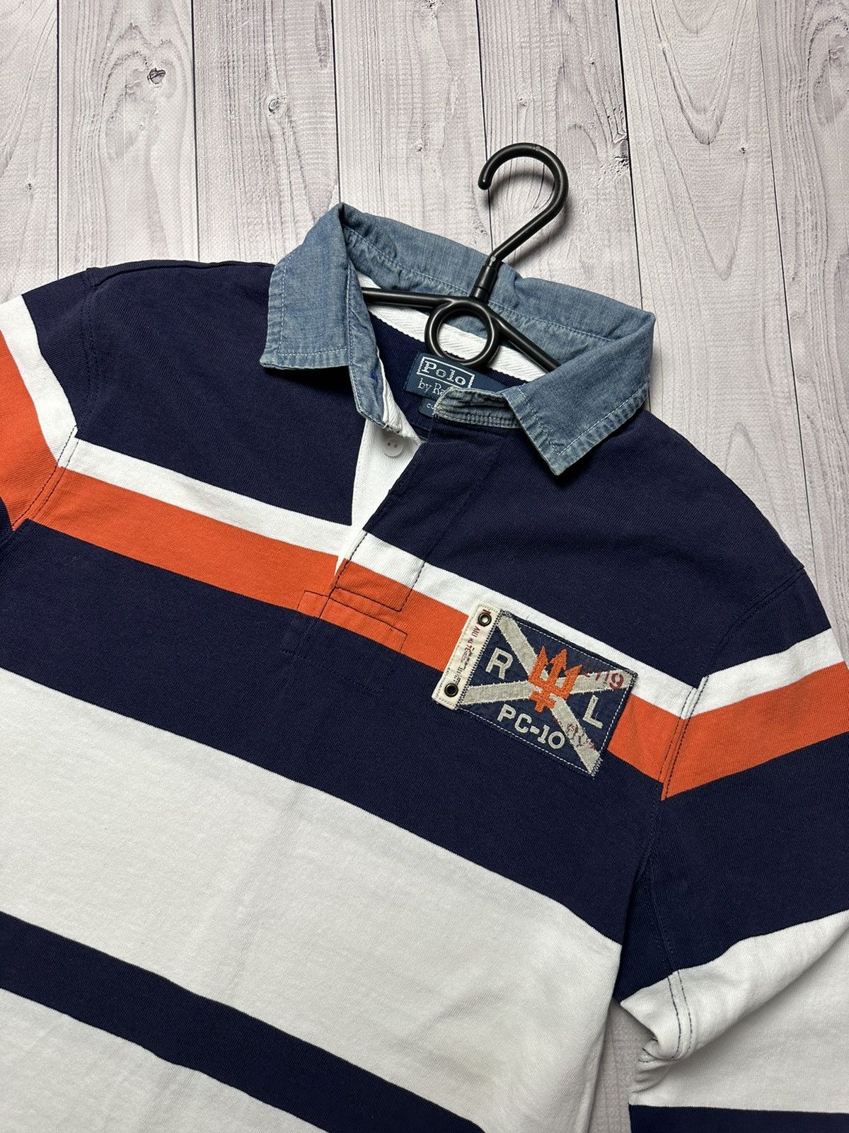 Polo Ralph Lauren × Vintage Vintage Polo Ralph Lauren rugby jersey size S rare striped Size US S / EU 44-46 / 1 - 3 Thumbnail